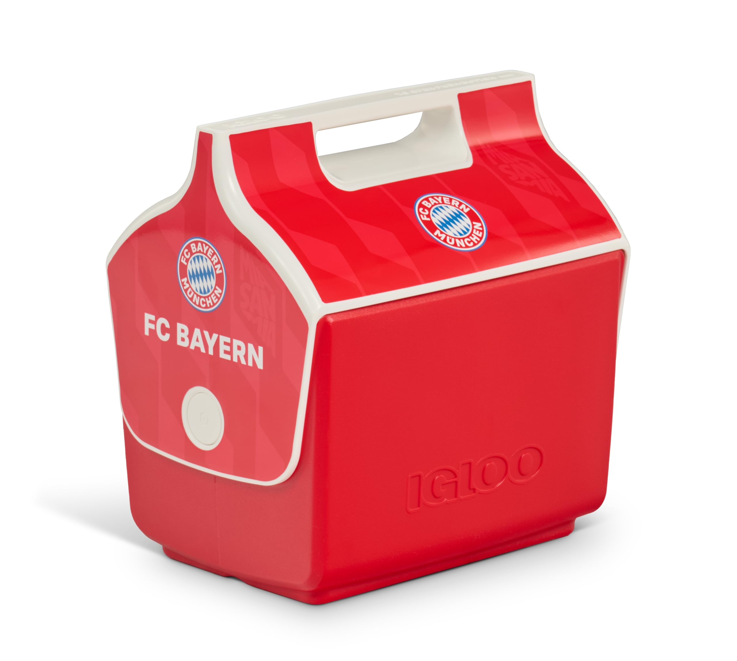 IGLOO Playmate borsa termica - FC Bayern München - articolo ufficiale con licenza, borsa frigo rossa, 6 litri