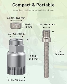 Pawfly Bike Bottom Bracket Tool, Bottom Bracket Removal Tool, 20-Tooth Bicycle Bottom Bracket Remover, Compatible with Shimano Octalink, ISIS Splined, Truvativ, Race Face & FSA Bottom Brackets