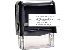Classy Wedding Return Address Stamp Personalized For Any Couple and Conveniently Self-Inking