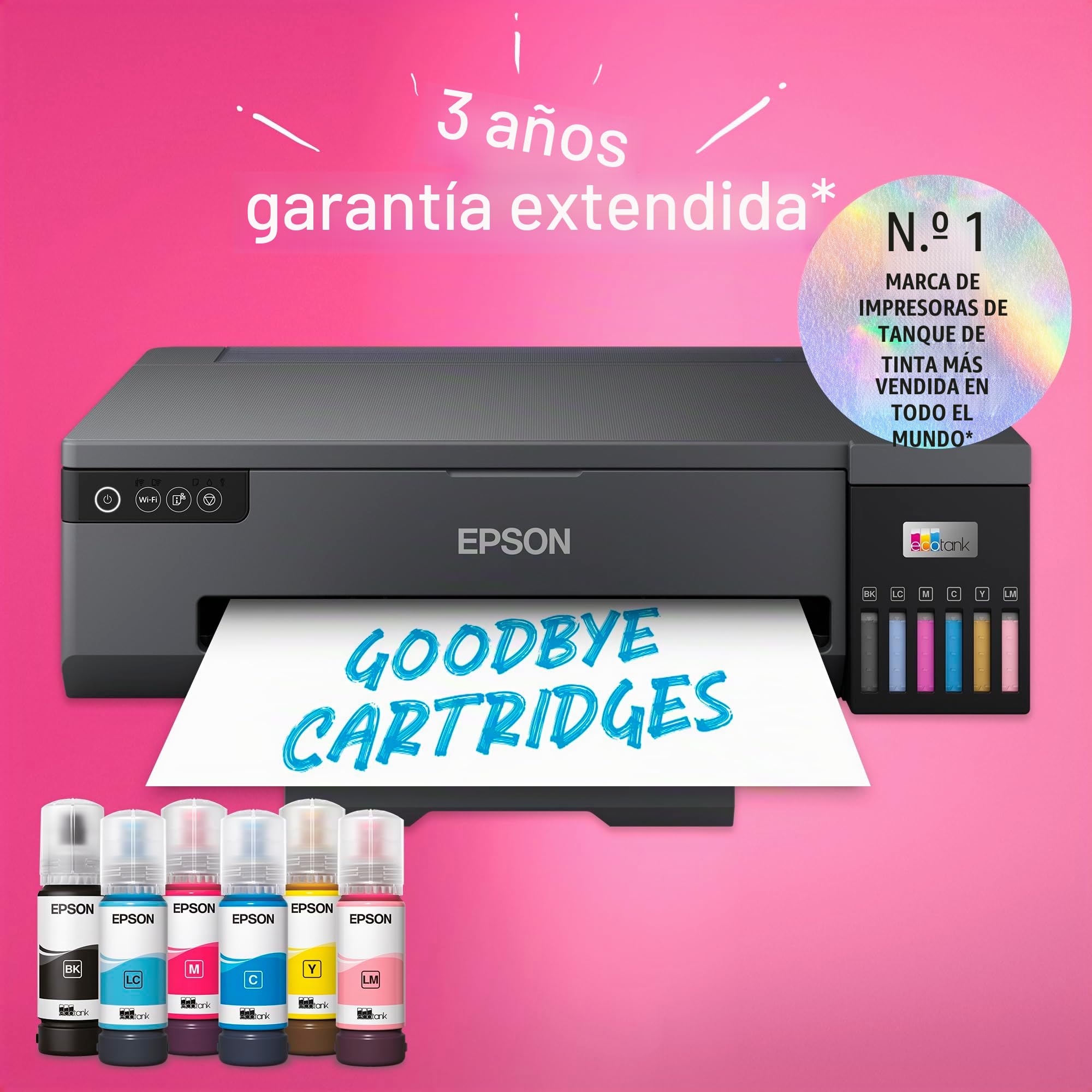 Epson EcoTank ET-18100 ET 18100 ET18100 Impresora Color para inyección de Tinta Its A3 5760 x 1440 ppm hasta 8 ppm (Mono) / hasta 8 ppm (Color) Capacidad: 80 Hojas - USB, Wi-Fi