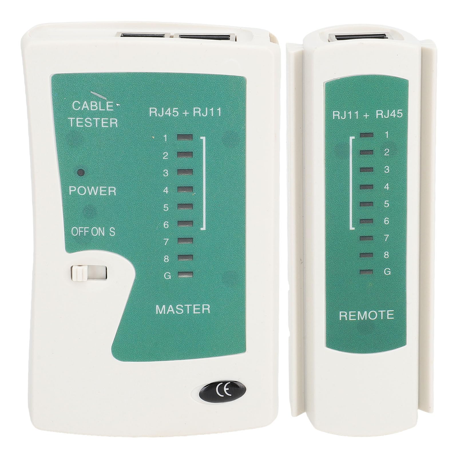RJ45 Crimpatrice con Pass, Through Design, Crimpatrice Ethernet per Cat5, Cat5e, Cat6 con tester per cavi di rete e spelafili