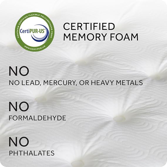 Marriott Hotel Mattress | 12 Memory Foam Mattress & Plush Top | Bed in a Box | Cooling Gel Foam with Back Support | Commercial Grade | CertiPUR-US Certified | Twin