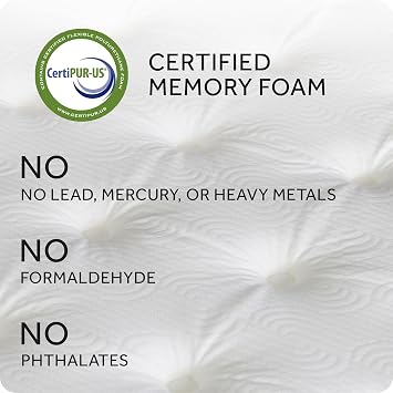 Marriott Hotel Mattress | 12 Memory Foam Mattress & Plush Top | Bed in a Box | Cooling Gel Foam with Back Support | Commercial Grade | CertiPUR-US Certified | Twin