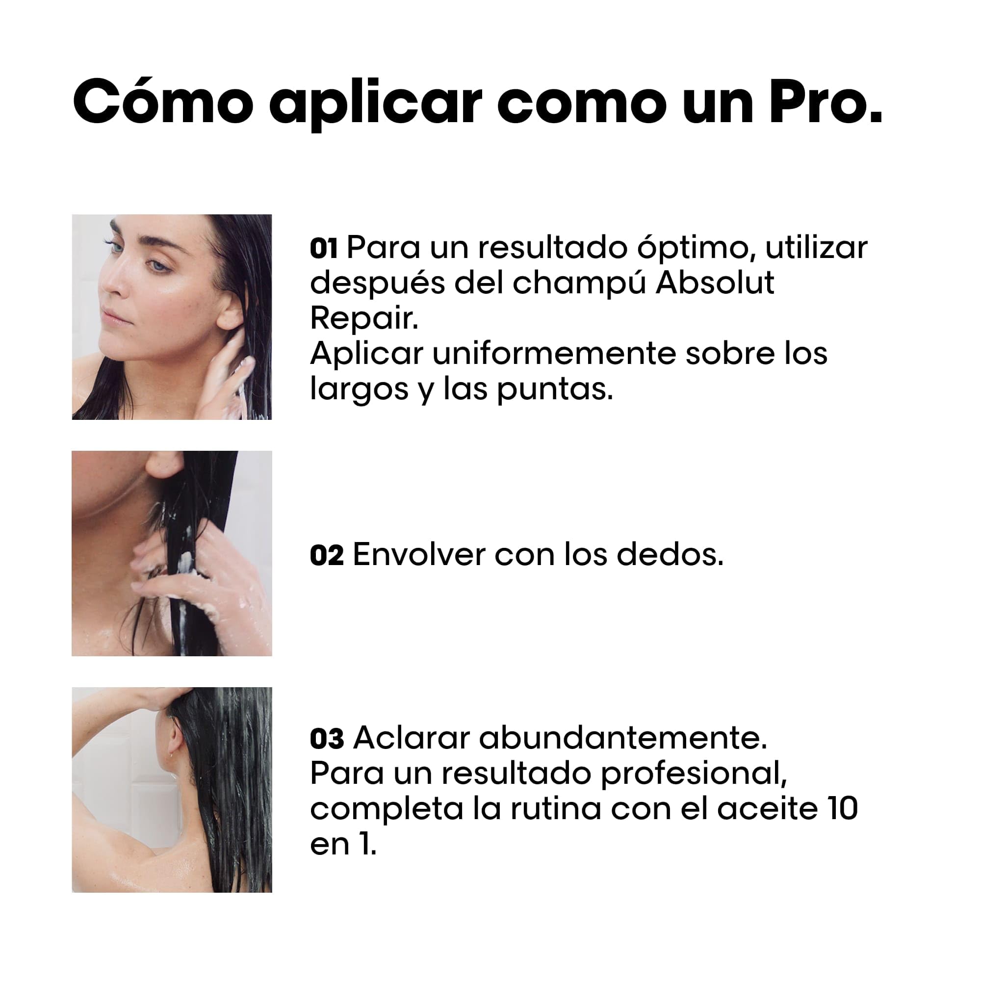 L'Oréal Professionnel, Acondicionador Tratamiento Reconstructor para Pelo Seco y Dañado, Absolut Repair