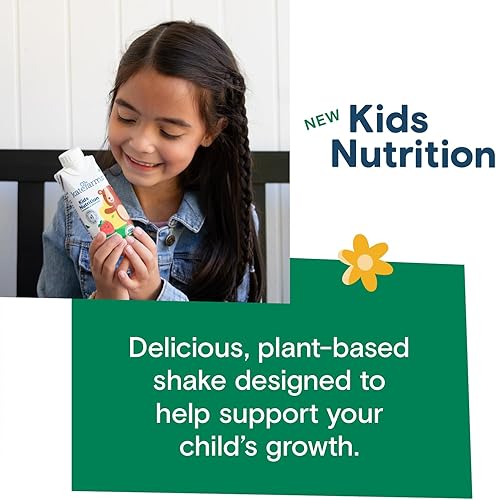 Miniatura 4 de KATE FARMS Organic Kids Nutrition - Batido de vainilla de 0.32 onzas de proteína, 27 vitaminas y minerales, reemplazo de comidas, sin gluten, sin