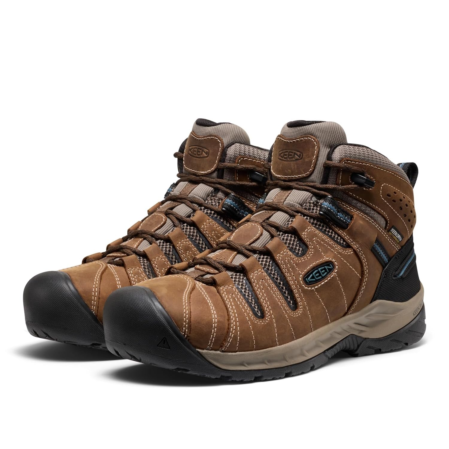 KEEN Utility Men's Flint 2 VersaTREAD Non Slip Mid Height Steel Toe Waterproof Work Boots, Cascade Brown, 11 D - Image 4