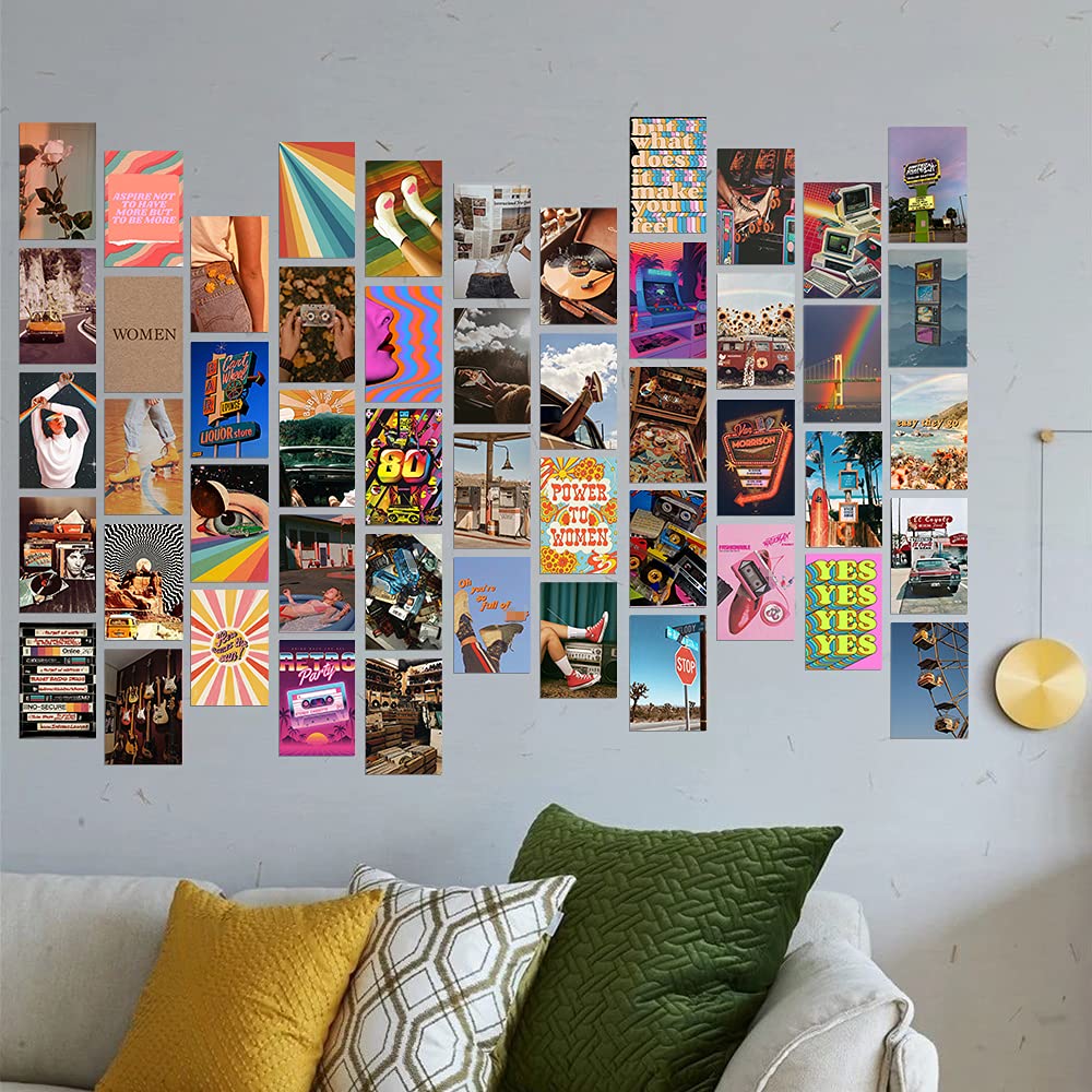 Buy DALIHEBO Retro 80s Wall Collage Kit Aesthetic Pictures, Aesthetic ...