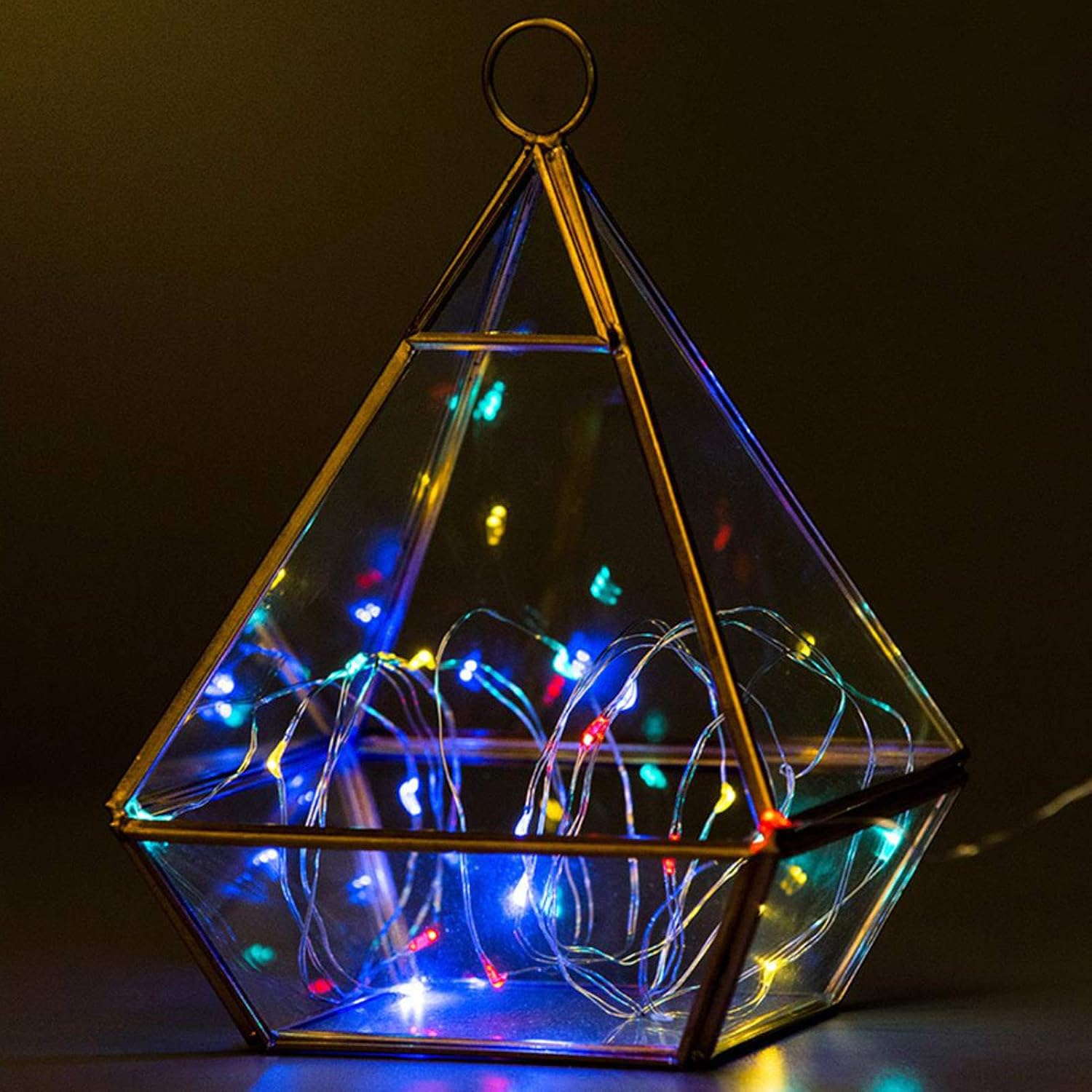 2-Pack, Outdoor Solar String Lights, 33ft 100-LED Waterproof Solar Fairy Lights with 8-Modes for Outdoor/Indoor, Solar Christmas Lights for Garden, Party, Christmas Tree Decorations (Multi Color)