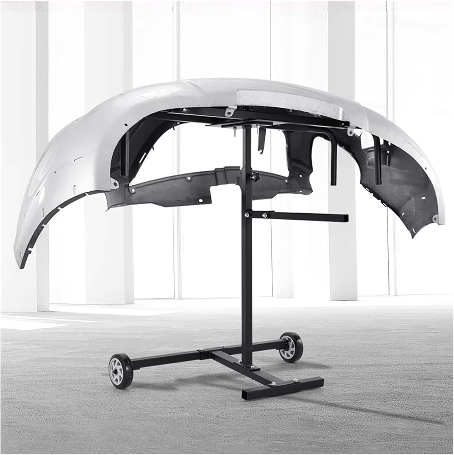 Bumper Paint Holder Stand,Universal Auto Bumper Organizer Cart,Mobile Paint Drying Rack,Workbench Paint Platform for Auto Body Workshop