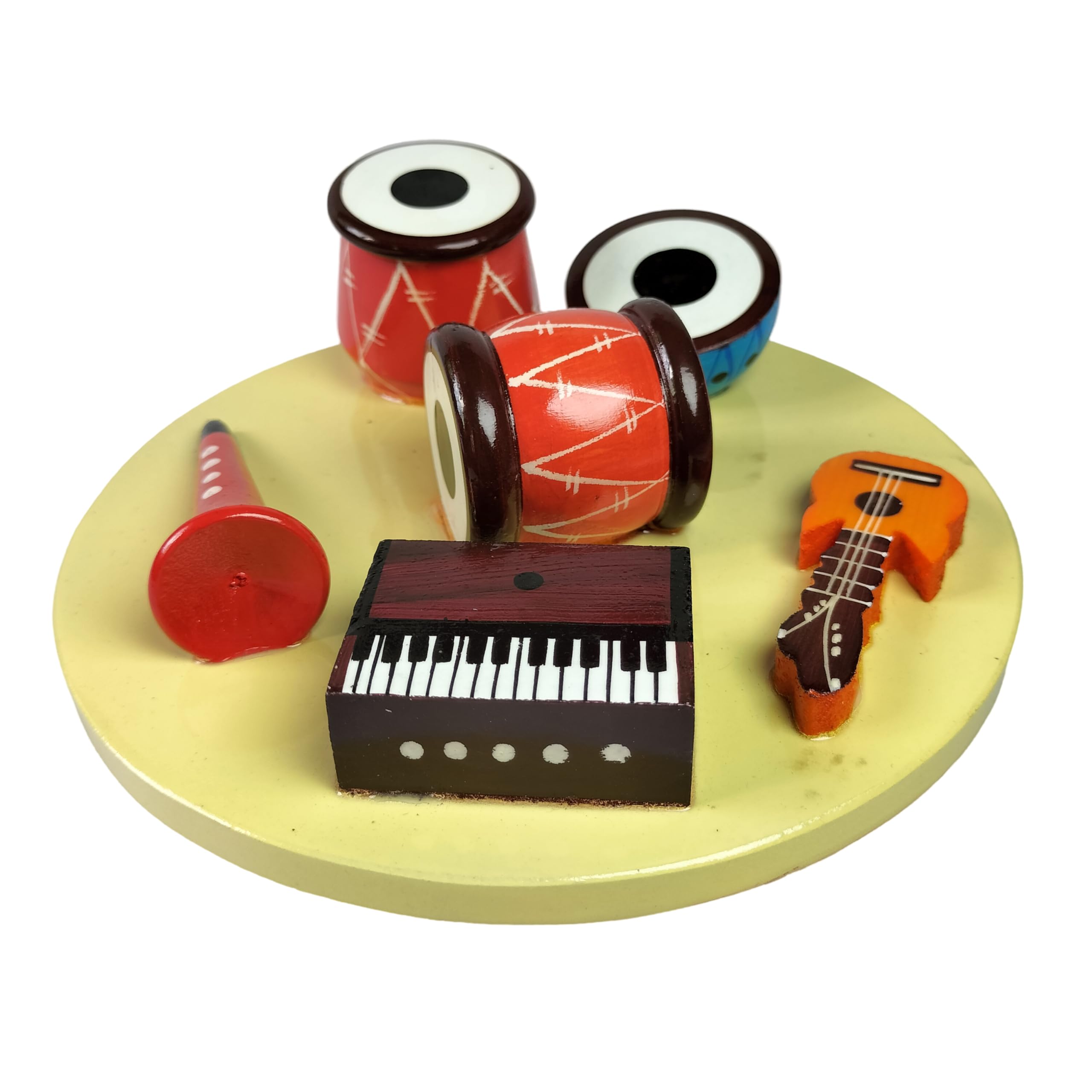 Channapatna Musical Instrument Set - Miniature Home Decor -4