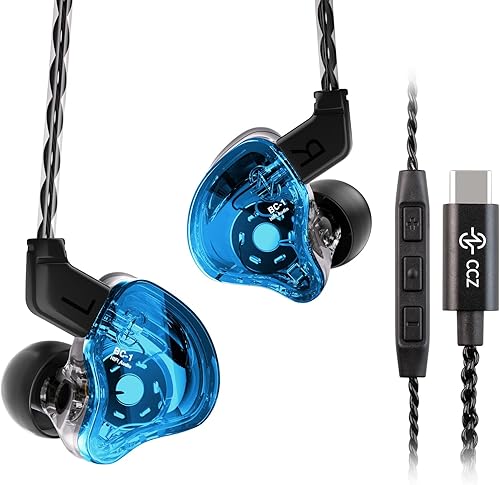 Miniatura 24 de YINYOO Easy KZ ZST Armadura Híbrida Colorida con Auriculares Intrauriculares Dinámicos 1BA+1DD HiFi (Colorido Sin micrófono) KZ Monitores Varios