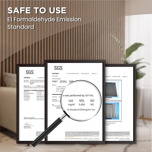 Miniatura 4 de SOCBAZZAR Paneles acústicos de listones de madera para pared y techo, paneles de chapa de madera estriada 3D, 94.5 x 8 pulgadas cada panel de pared