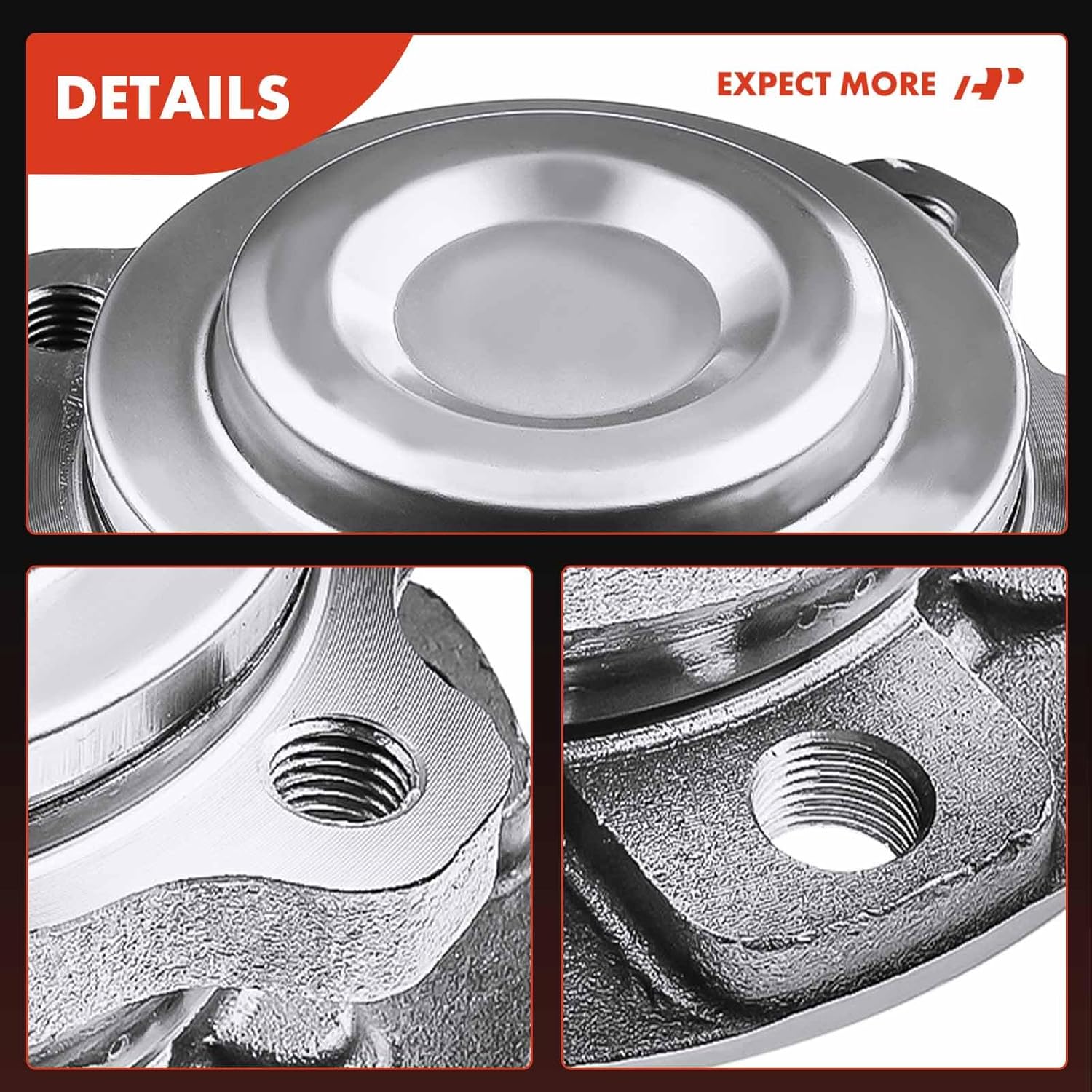 A-Premium Front Wheel Bearing and Hub Assembly Compatible with BMW & Rolls-Royce - 2009-2019 - 528i 535d 535i 550i & 740i 740Li 750i 750Li 760Li & 640i 650i & Dawn Ghost Wraith
