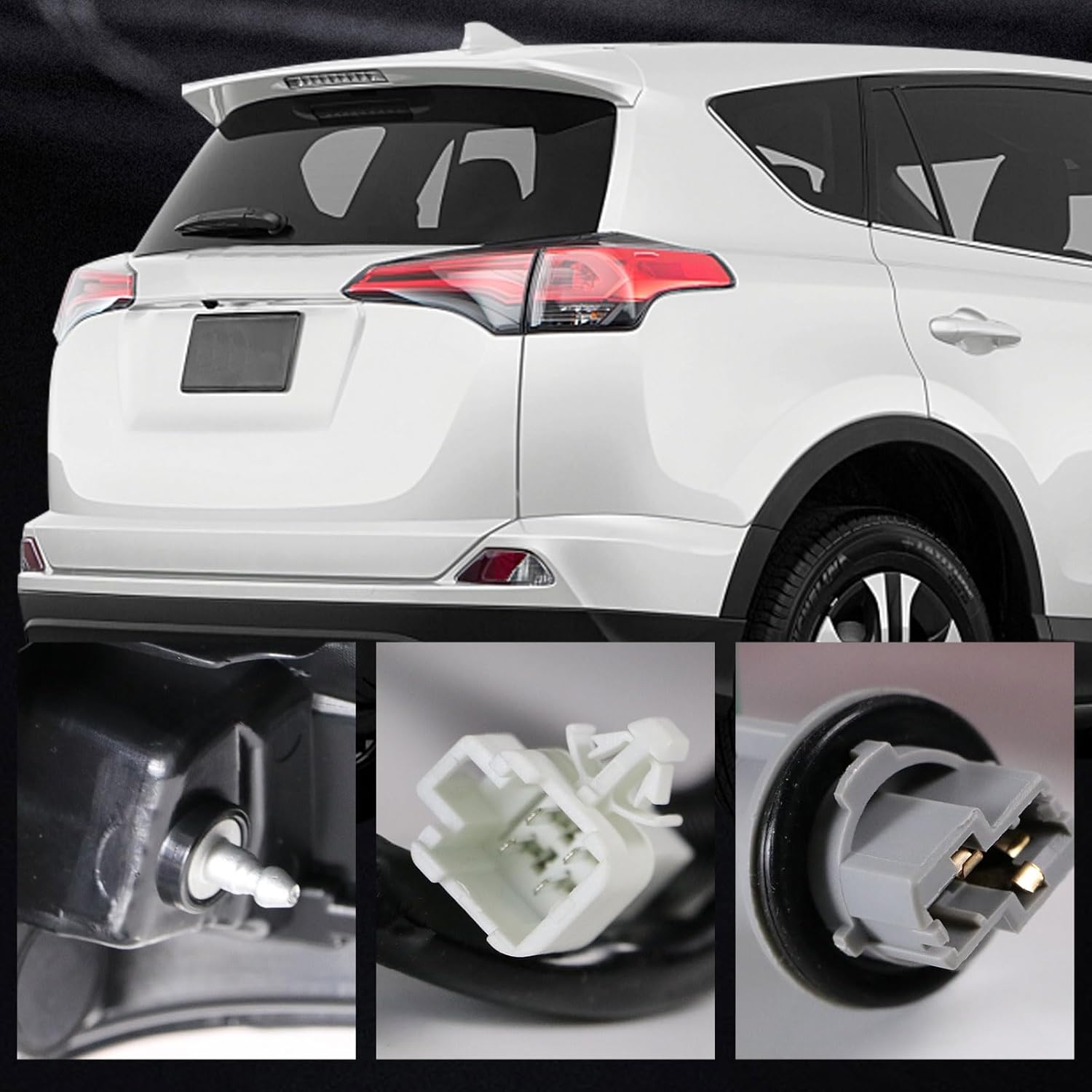 Halogen Tail Light Outer Compatible With 2016 2017 2018 Toyota Rav4 Right Passenger Side Rear Taillight NON-LED without Bulb Replace 815600R061