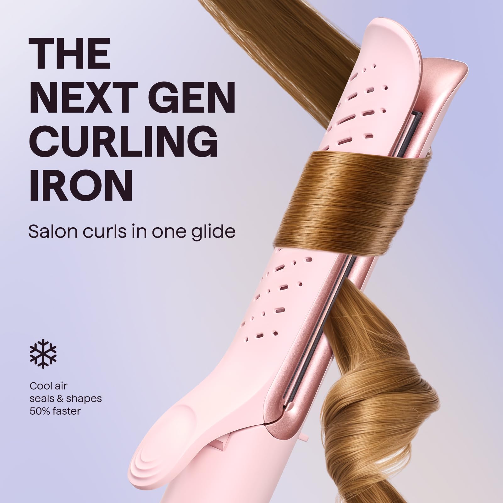 Wavytalk Airflow Styler 2-in-1 Straightener and Curler with Cool Airflow