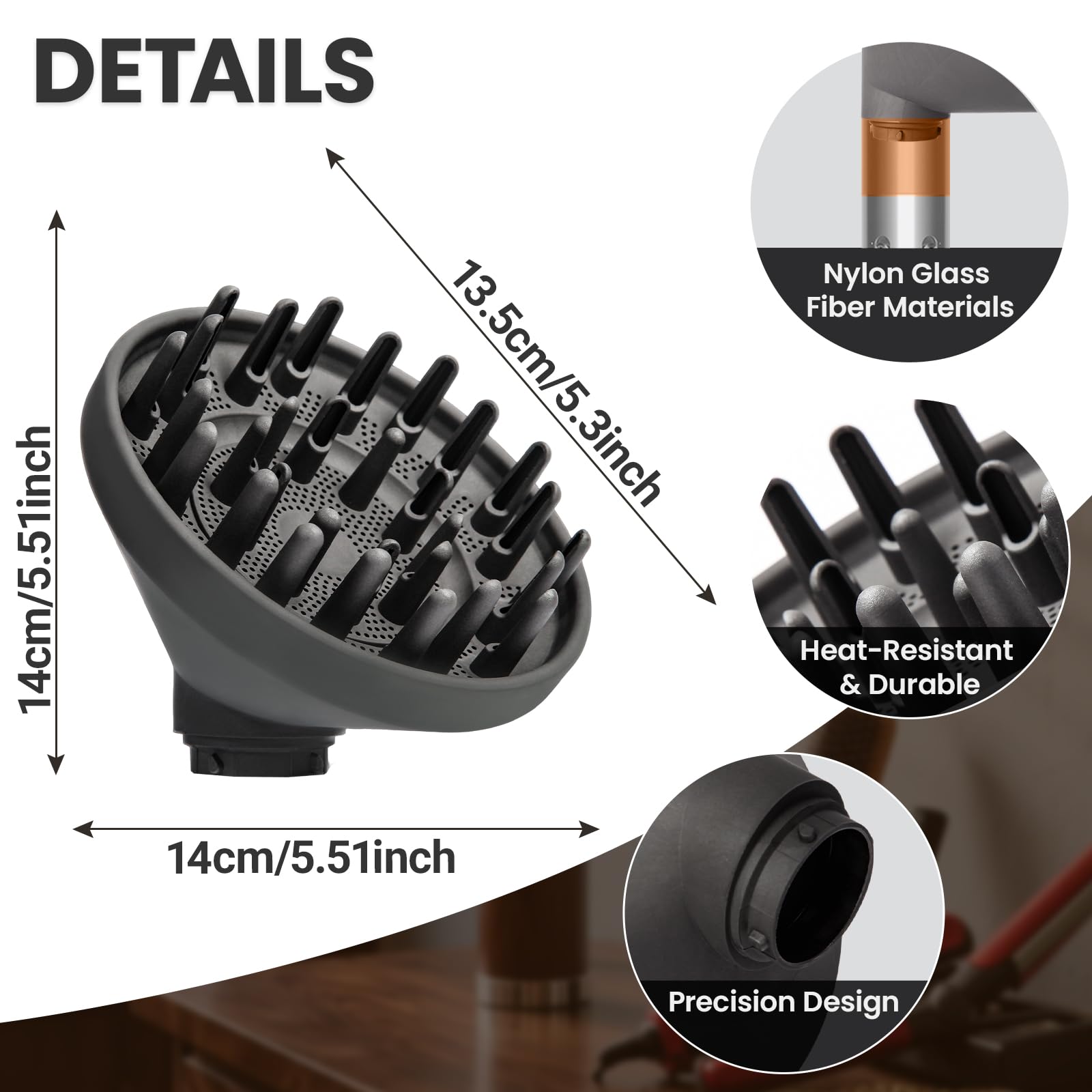 Amazon.com: Dotspun Upgraded Large Diffuser Attachment for Dyson