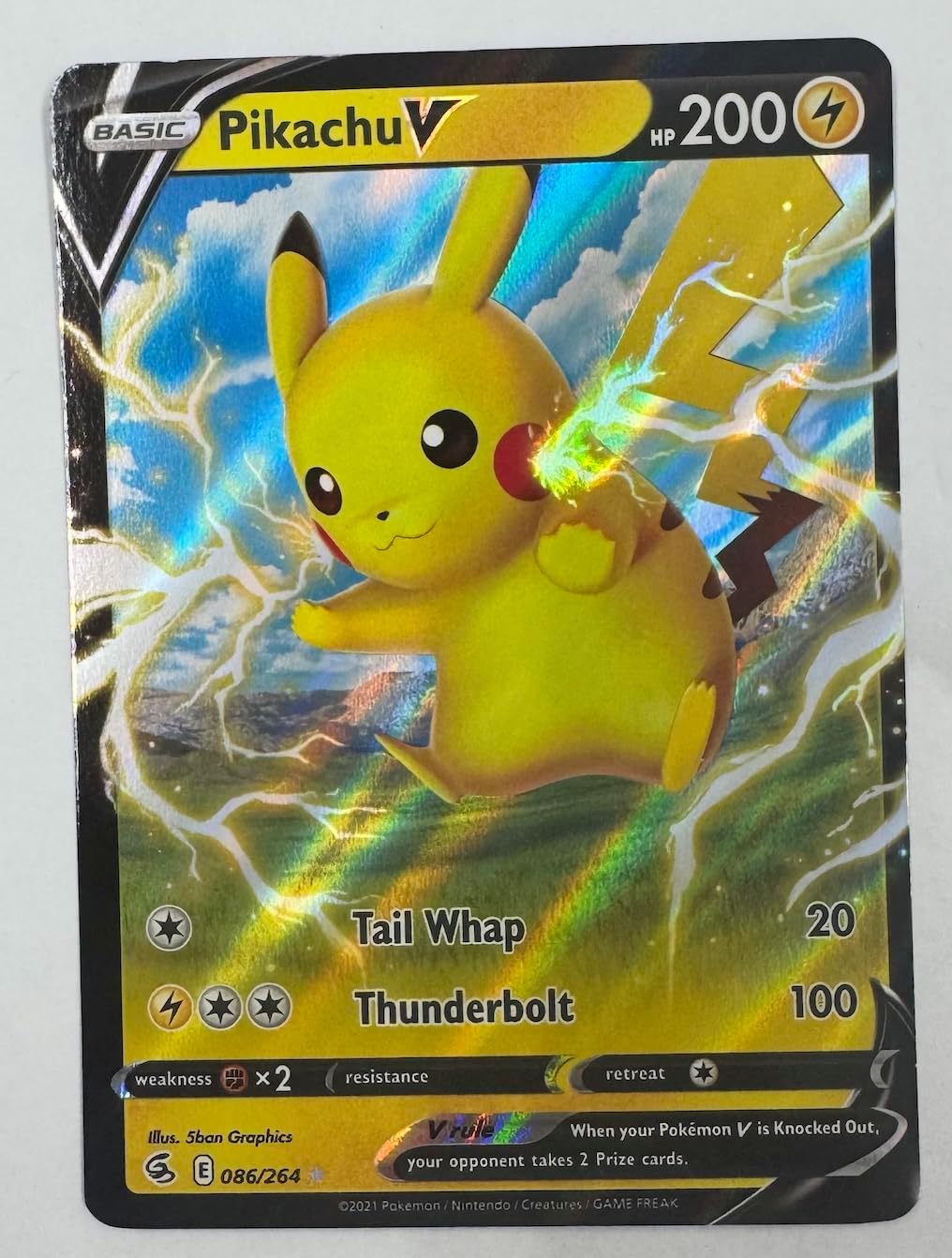 Pikachu V - 086/264 - Ultra Rare - Sword & Shield - Fusion Strike
