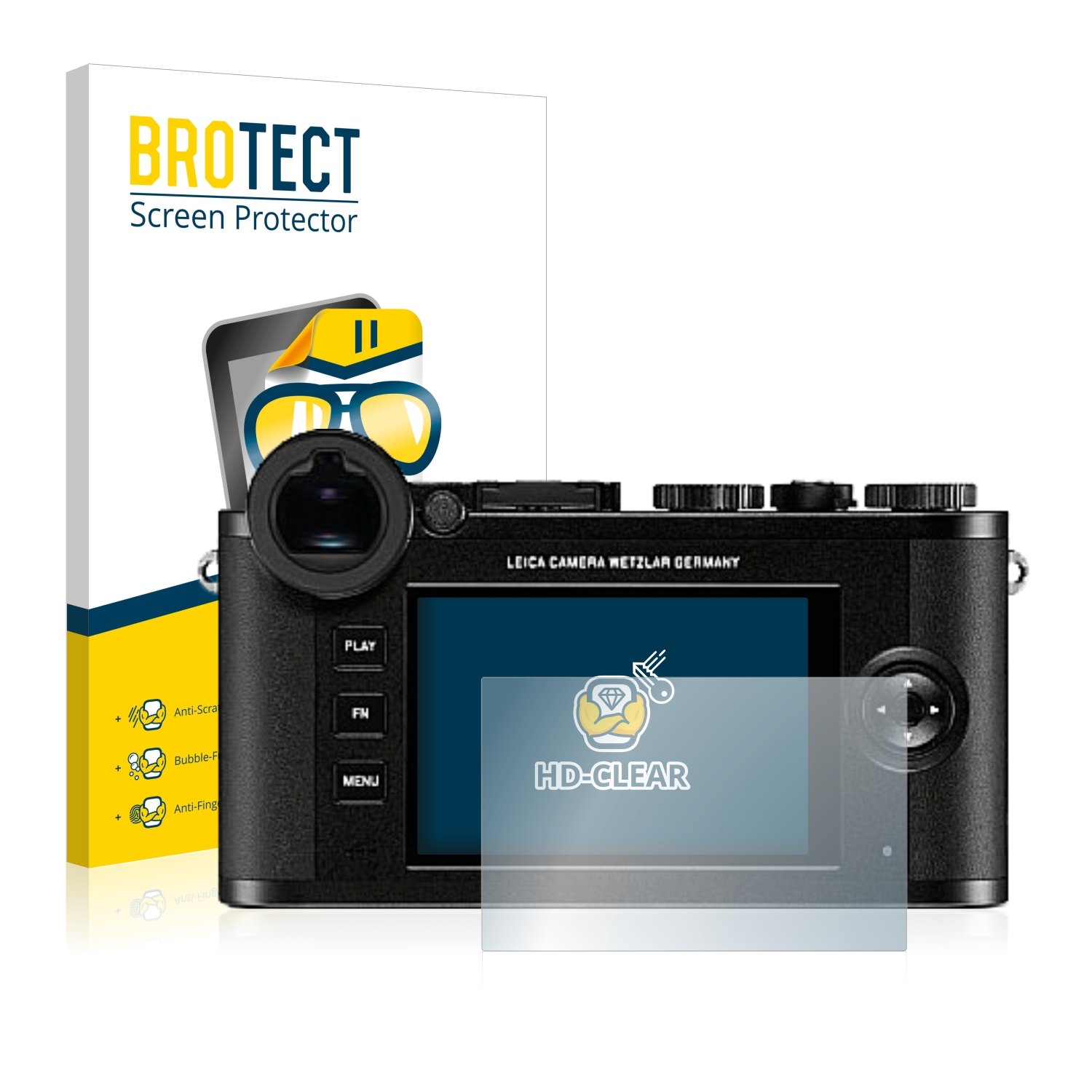 2x BROTECT Display Schutzfolie Für Leica TL2 – Ultraklar, Kratzfest & Anti-Fingerprint (Made In Germany)