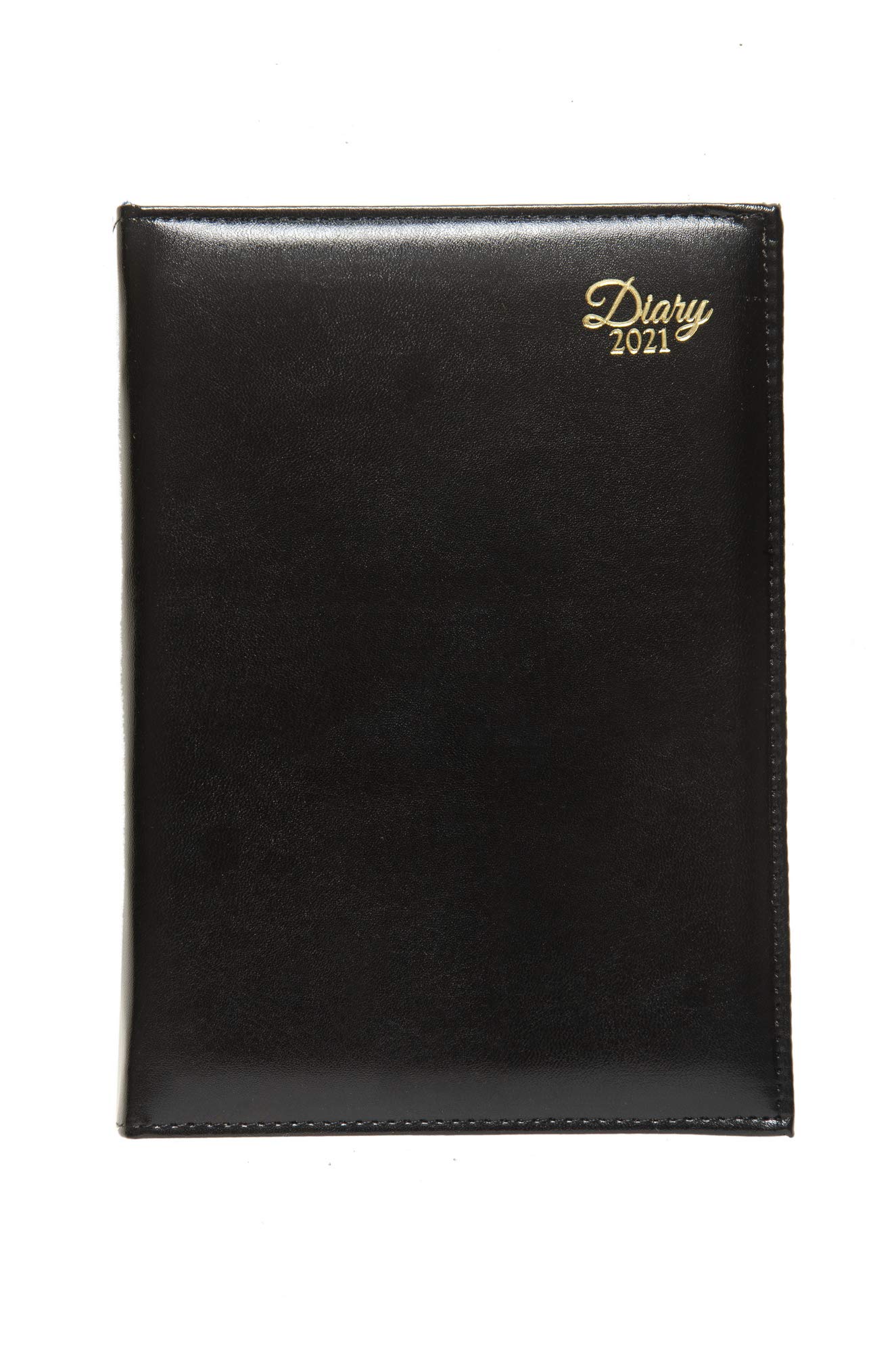 Scholar - New Year 2024 Leatherite Diary (One Date a Page - Sunday Separate, 70 GSM Paper) (Black, B5)