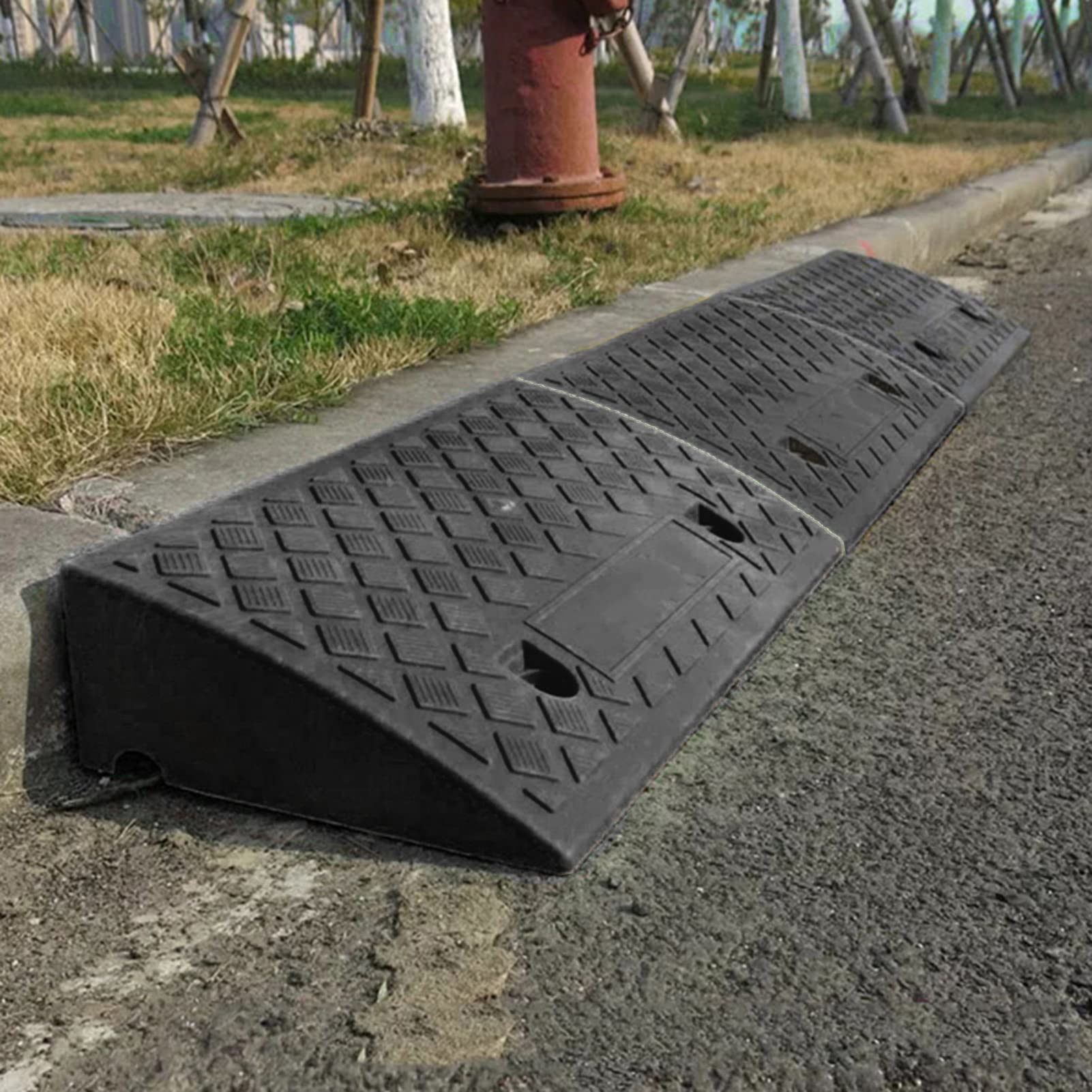 Rampa de Bicicleta, rampas para bordillos para la | rampas portátiles de bordillo | Rampas de Movilidad para Scooters de Movilidad para Motocicletas, sillas de Ruedas, aceras, Scooters,