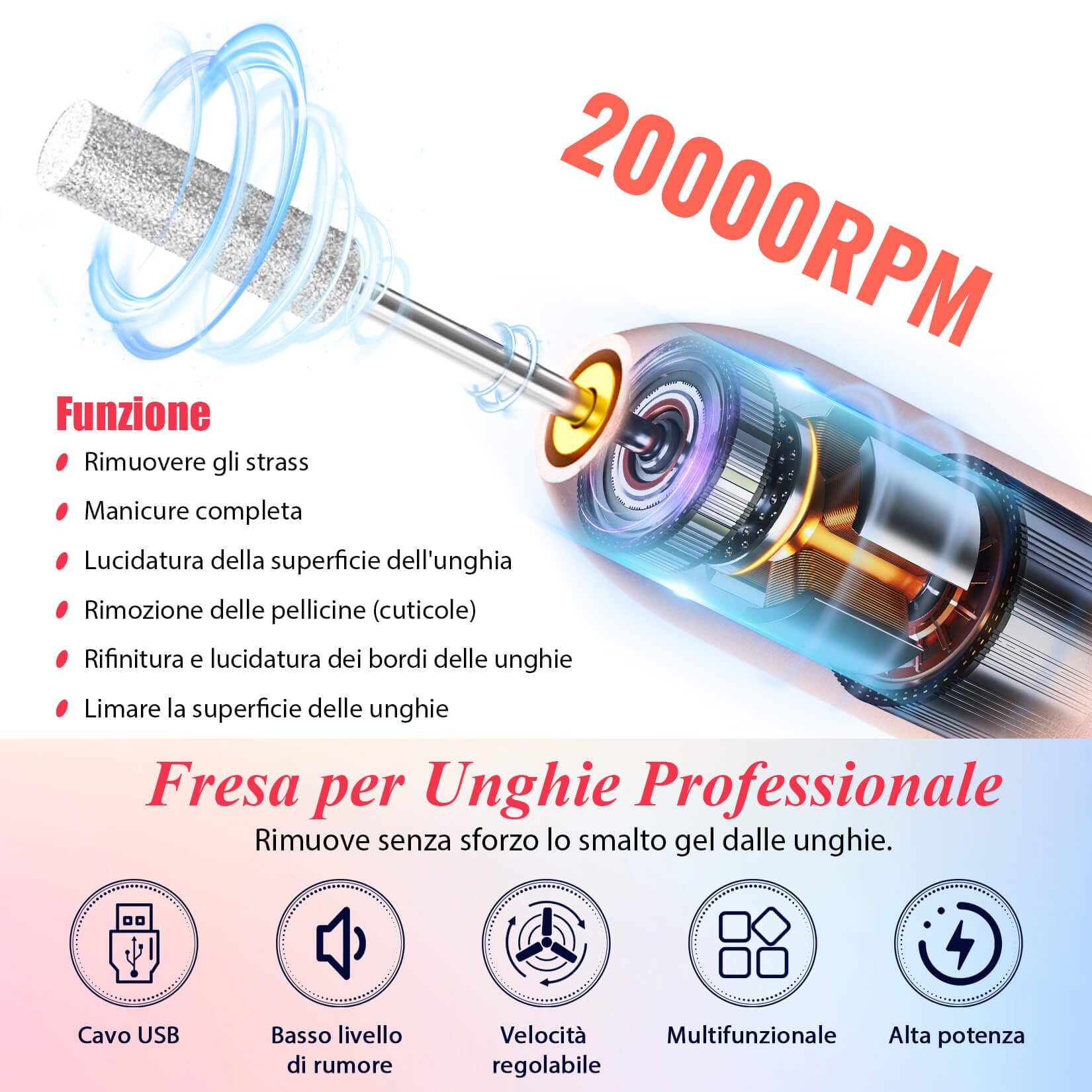 Phoenixy 30Pz Kit Semipermanente Unghie con Fresa per Unghie 25 Colori Kit Unghie Gel Completo con 48W U V/LED Lampada Base e Top Coat Kit Professionale per Nail Art da Salone
