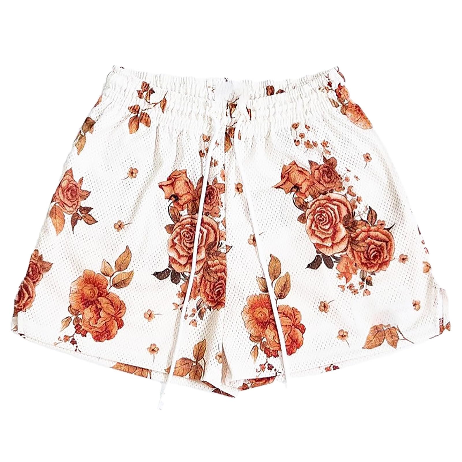 MECH-ENG Men's Graphic Print Shorts Boho Lightweight Athletic Running Workout Mesh Beach Summer Shorts