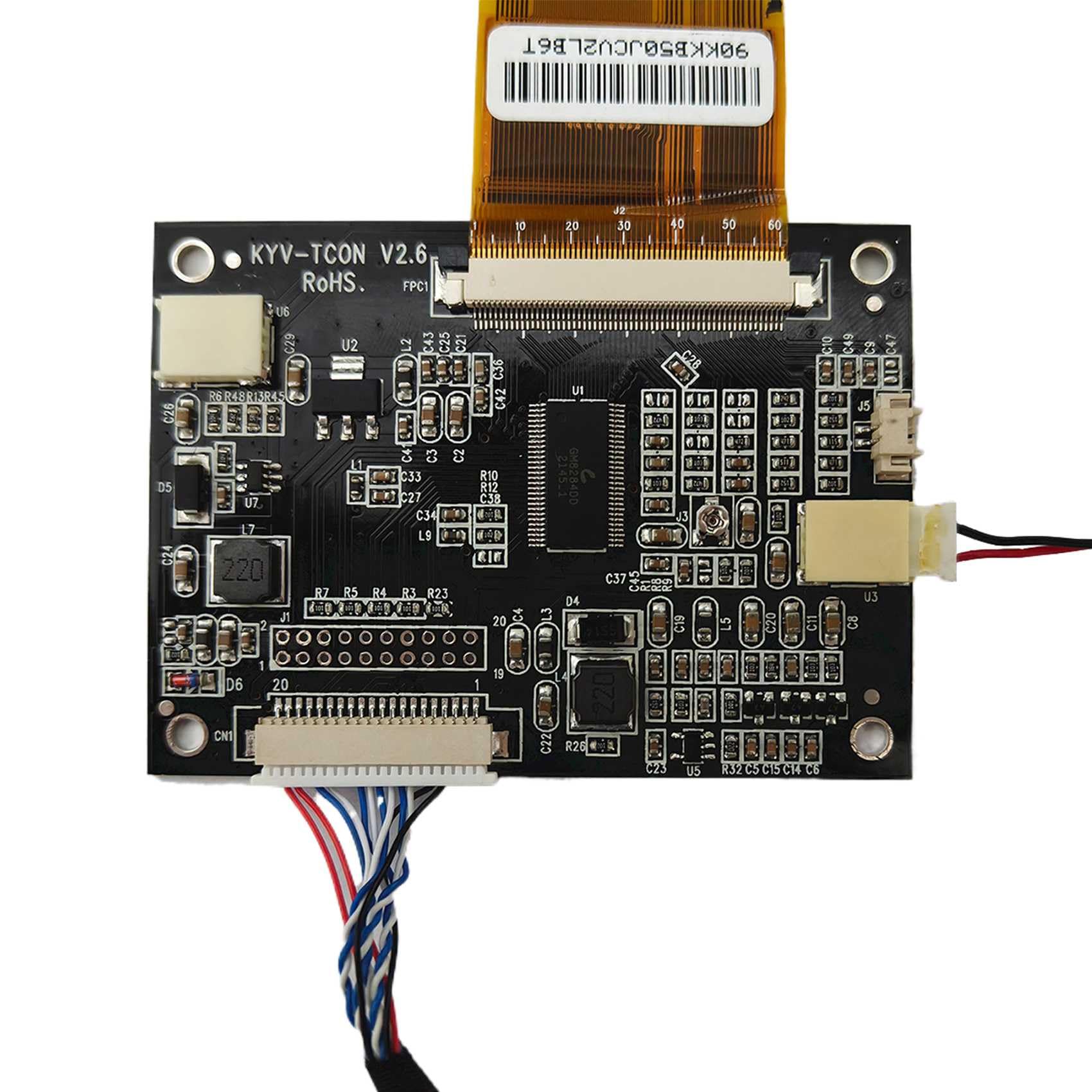 VSDISPLAY Pantalla LCD táctil resistiva de 7" 800x600 con Placa Audio H/D | CLAA070MA0ACW