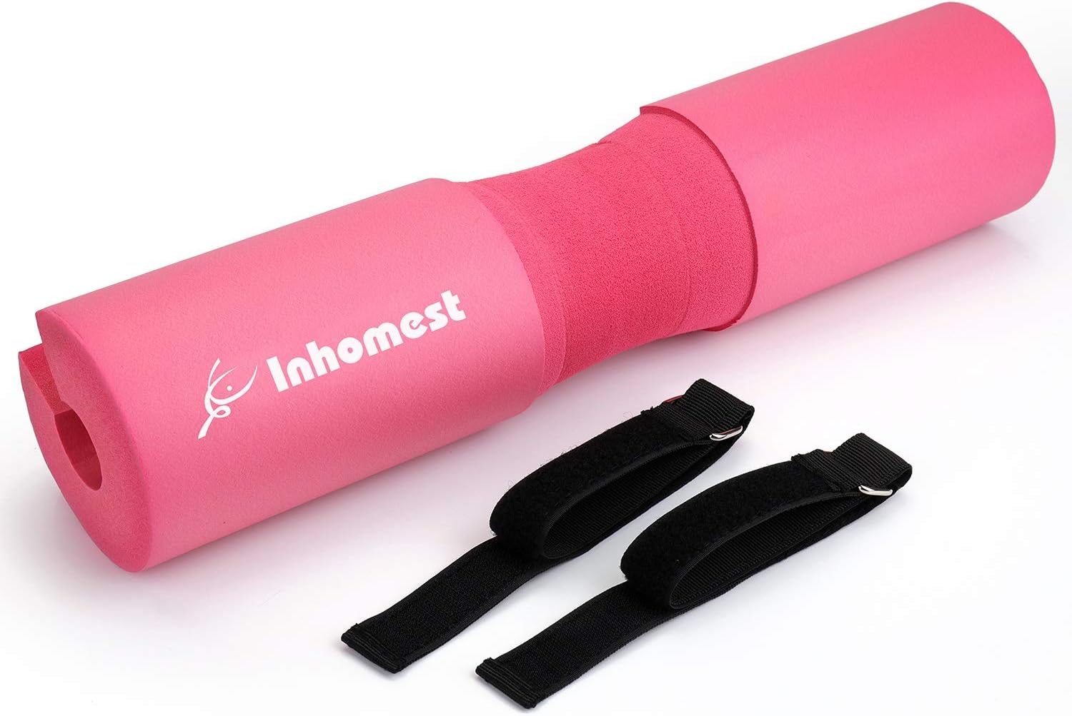 Barbell Squat Pad for Squats, Hip Thrusts, Lunges Weight Lifting with Safety Straps - Advanced Neck & Shoulder Protective Pad Foam Sponge- Fit Standard and Olympic Bars Cushion