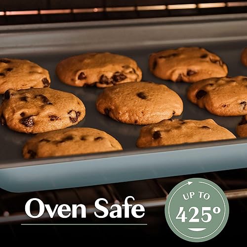 Miniatura 5 de Goodful Juego de utensilios antiadherentes todo en uno, diseño apilable y que ahorra espacio, incluye sartenes redondas y cuadradas, moldes para