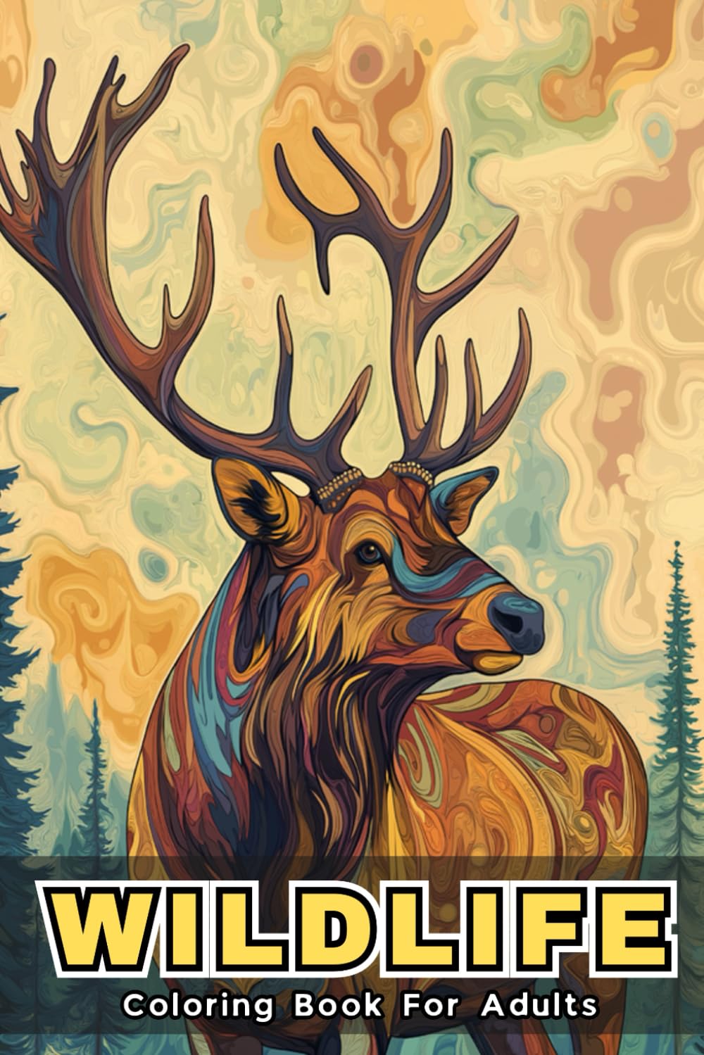 Wildlife Coloring Book For Adults: Explore the Beauty of Nature with Detailed Animal Designs for Relaxation and Stress Relief