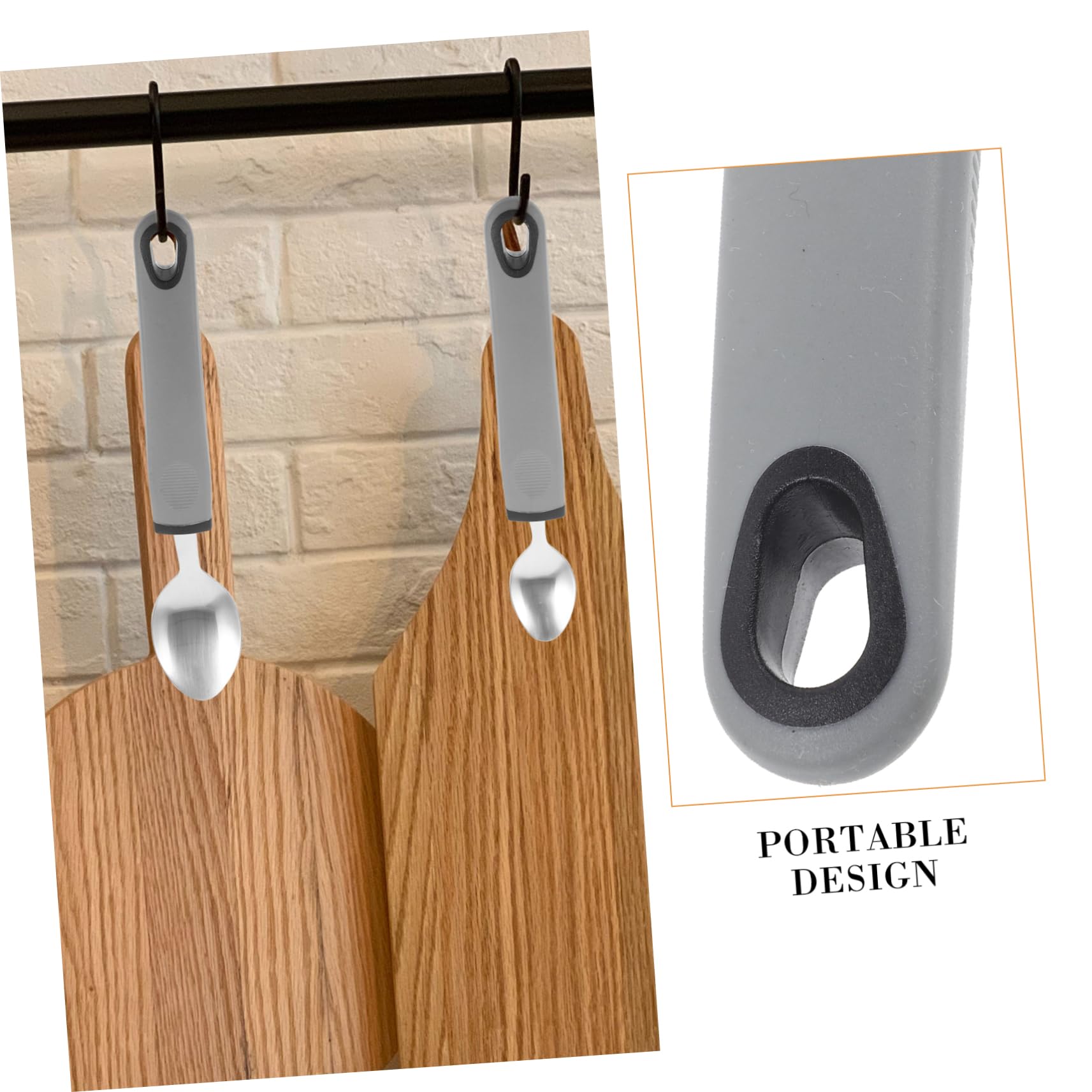 Juego De Utensilios Adaptativos Antitemblores 4 Piezas Mango Gris De Pp, Tpr y Acero Inoxidable Para Personas Mayores, Portátiles, Ergonomía Para Rehabilitación y Alimentación Asistida