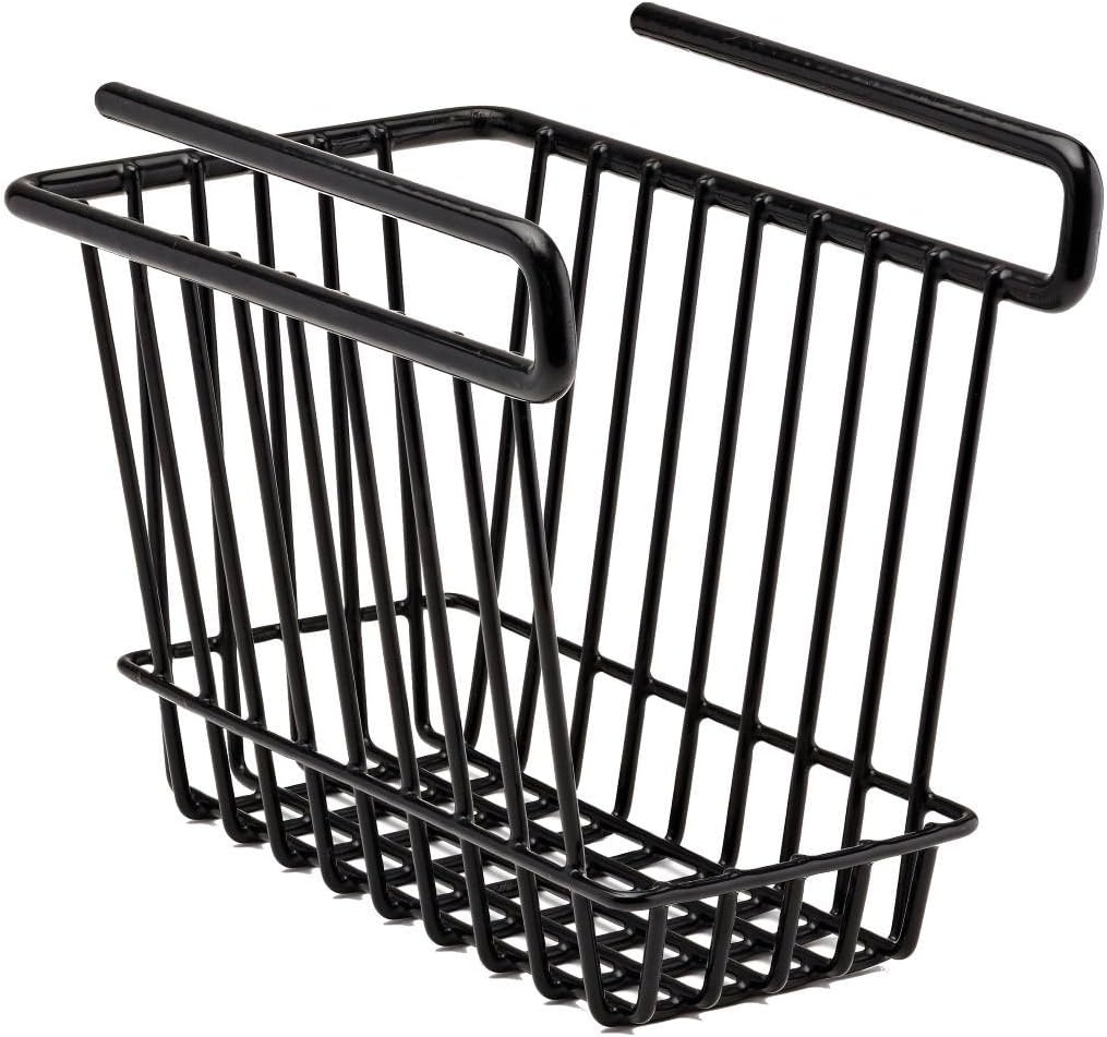 SnapSafe Hanging Shelf Basket, Medium 76010 - Coated Wire Basket Maximizes Storage for Documents, Gun Accessories, & Ammo - Easy Access Under Shelf Storage for Gun Safes - Holds Up to 40 Pounds