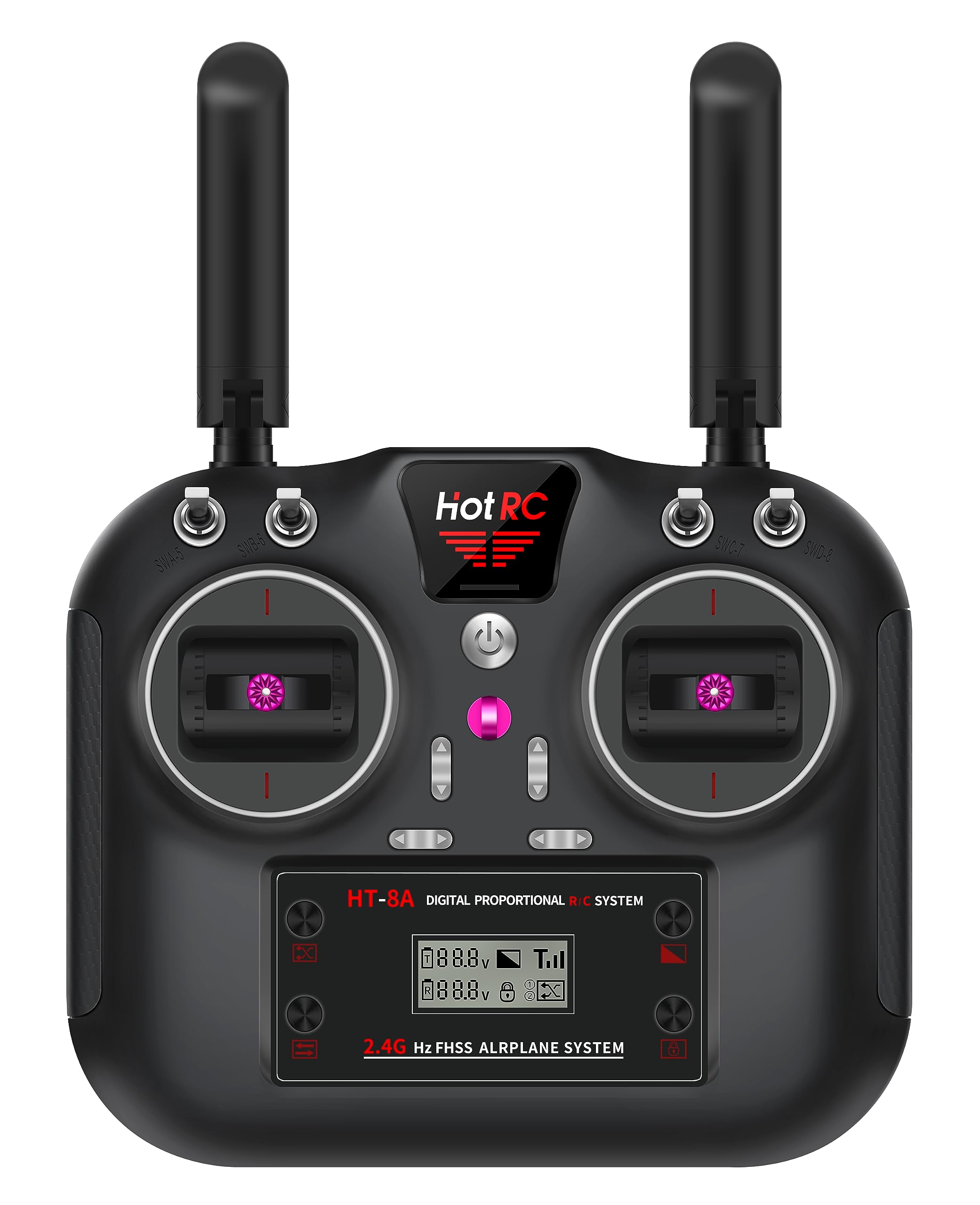 Hot RC Transmitter HT-8A for Remote Controlled Airplane Models (HT8ACR)