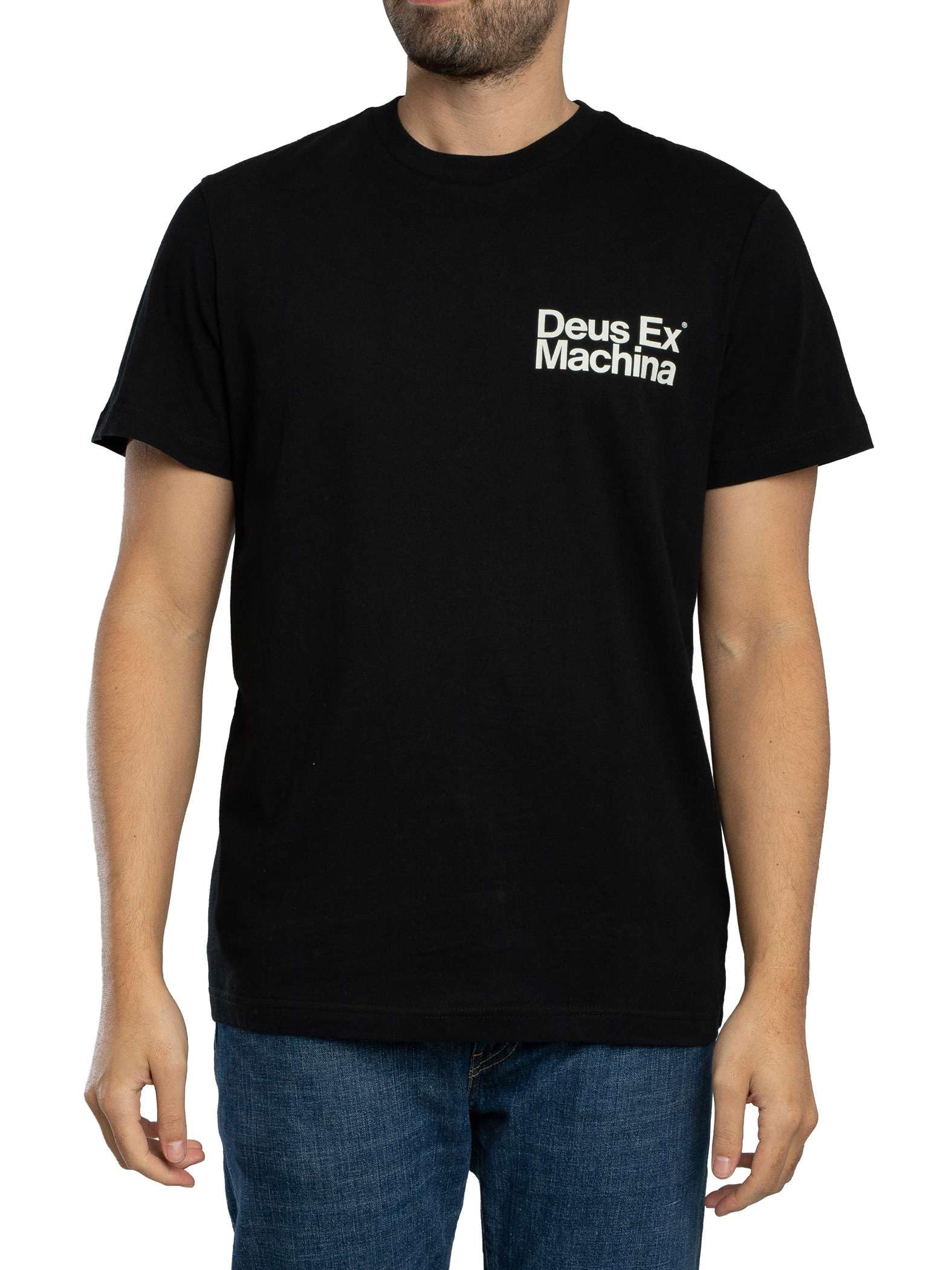 Deus Ex Machina Men's Plenty Good Back Graphic T-Shirt, Black, L