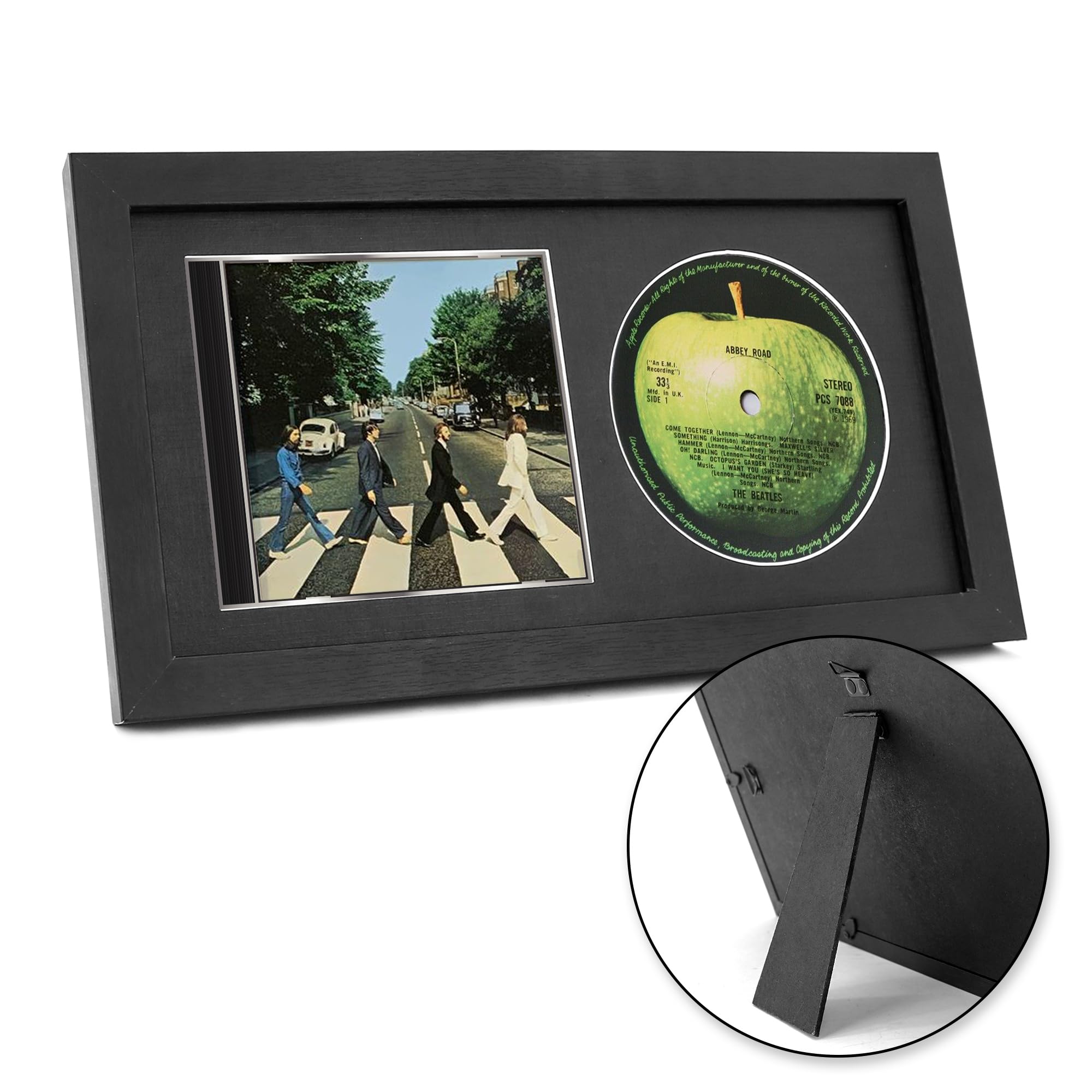 FramePro CD Music Display Case Frame, 14.2x7.7 Inches Display Disc