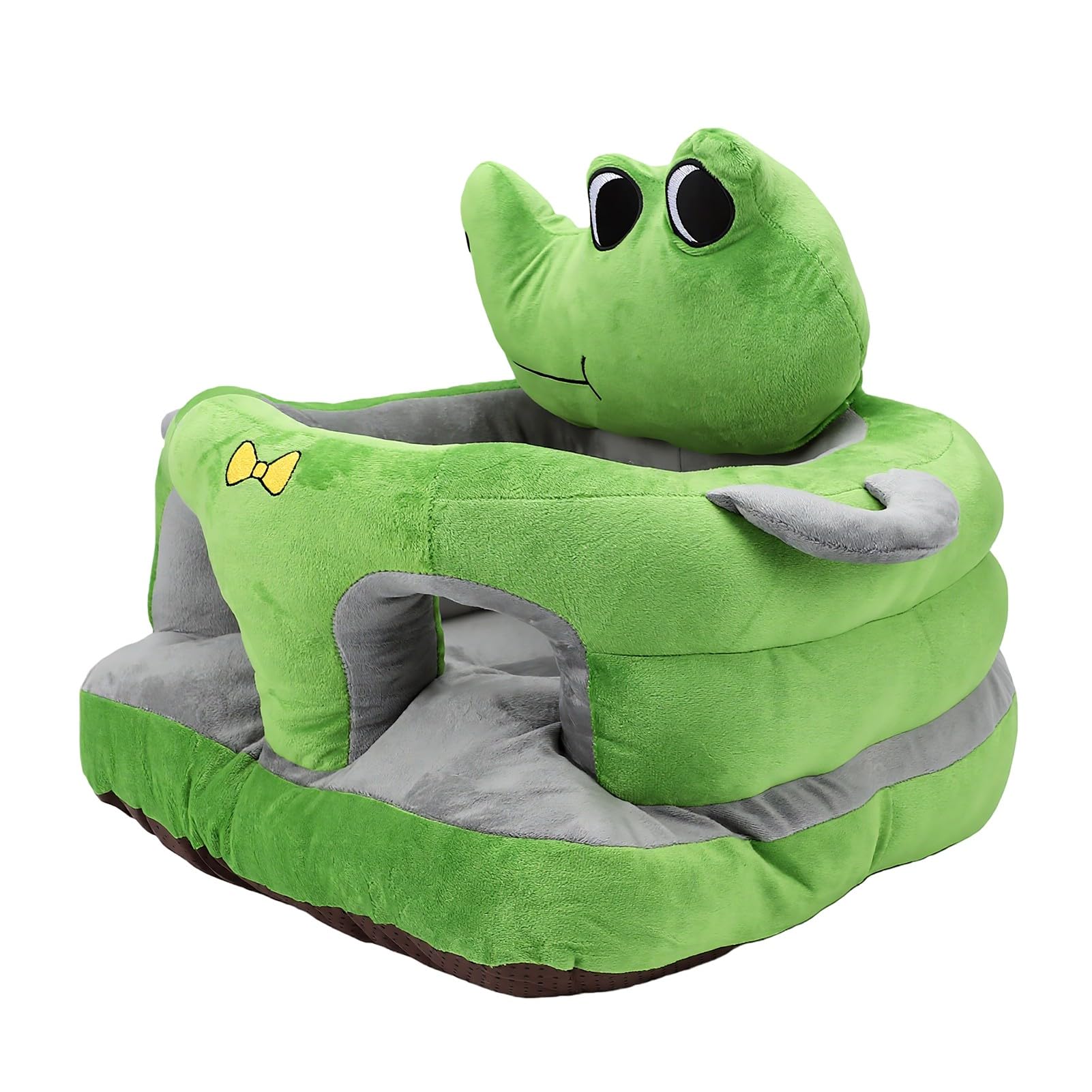 Sxhlseller Seggiolino per Bambini in Peluche con Supporto per la Schiena per Sedersi, Simpatico Cartone Animato Animale Seggiolone da Terra per Neonati, Morbido Divanetto per Sicurezza e Comfort,