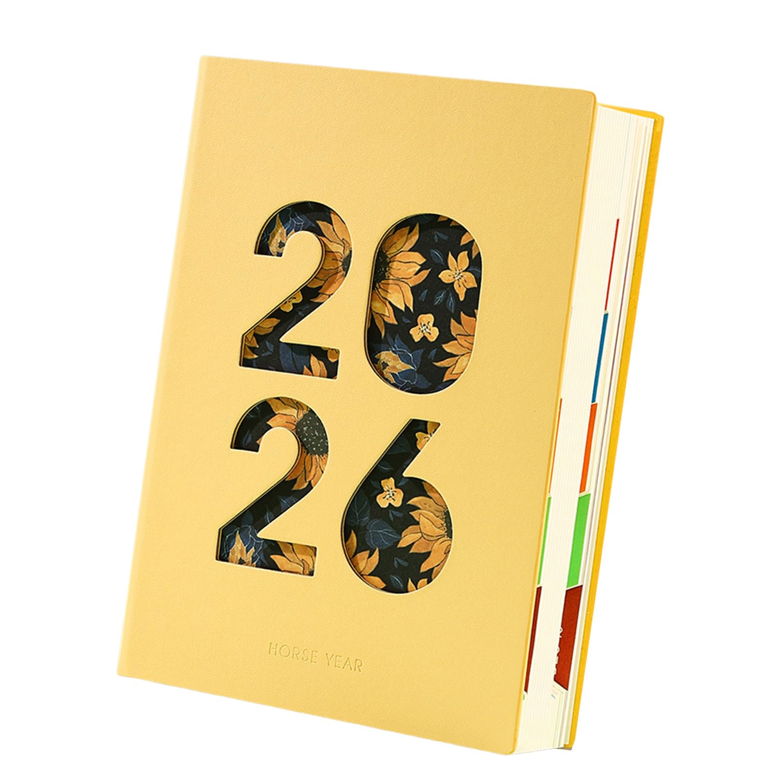 Agenda académique 2026, 400 pages, daté, couverture souple, en cuir, pour la planification quotidienne, 21 x 14 cm, organiseur pour les étudiants
