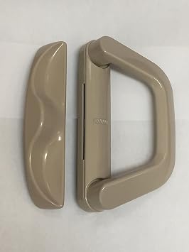 Milgard Sliding Patio Door Handle Set Tuscany/Classic Series Patio Door Tan | Works With Right And Left Handed Patio Doors, Screws Are Included