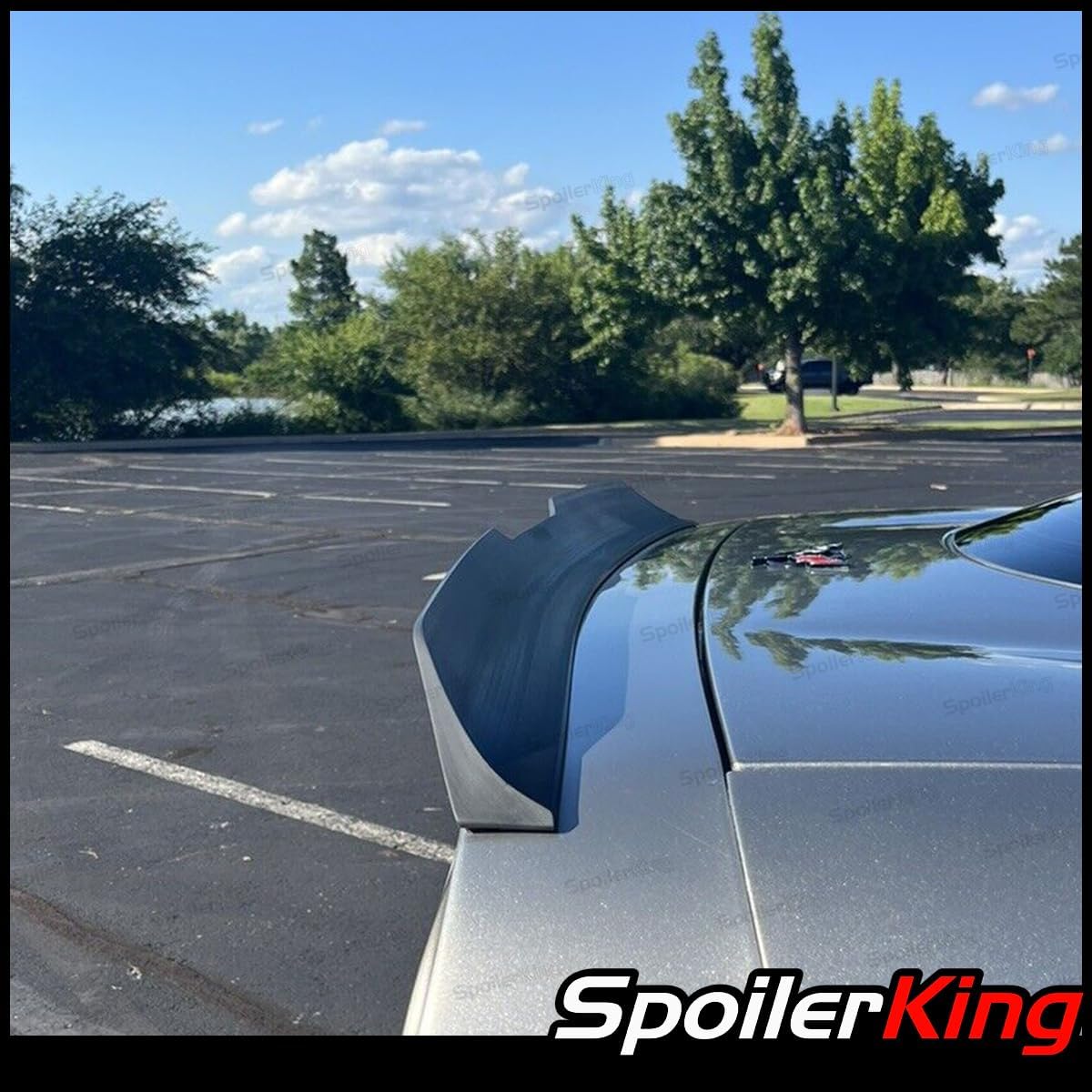 SpoilerKing Duckbill Trunk Spoiler with Center Cut (380PC) Compatible with Chevy Corvette C5 1997-2004
