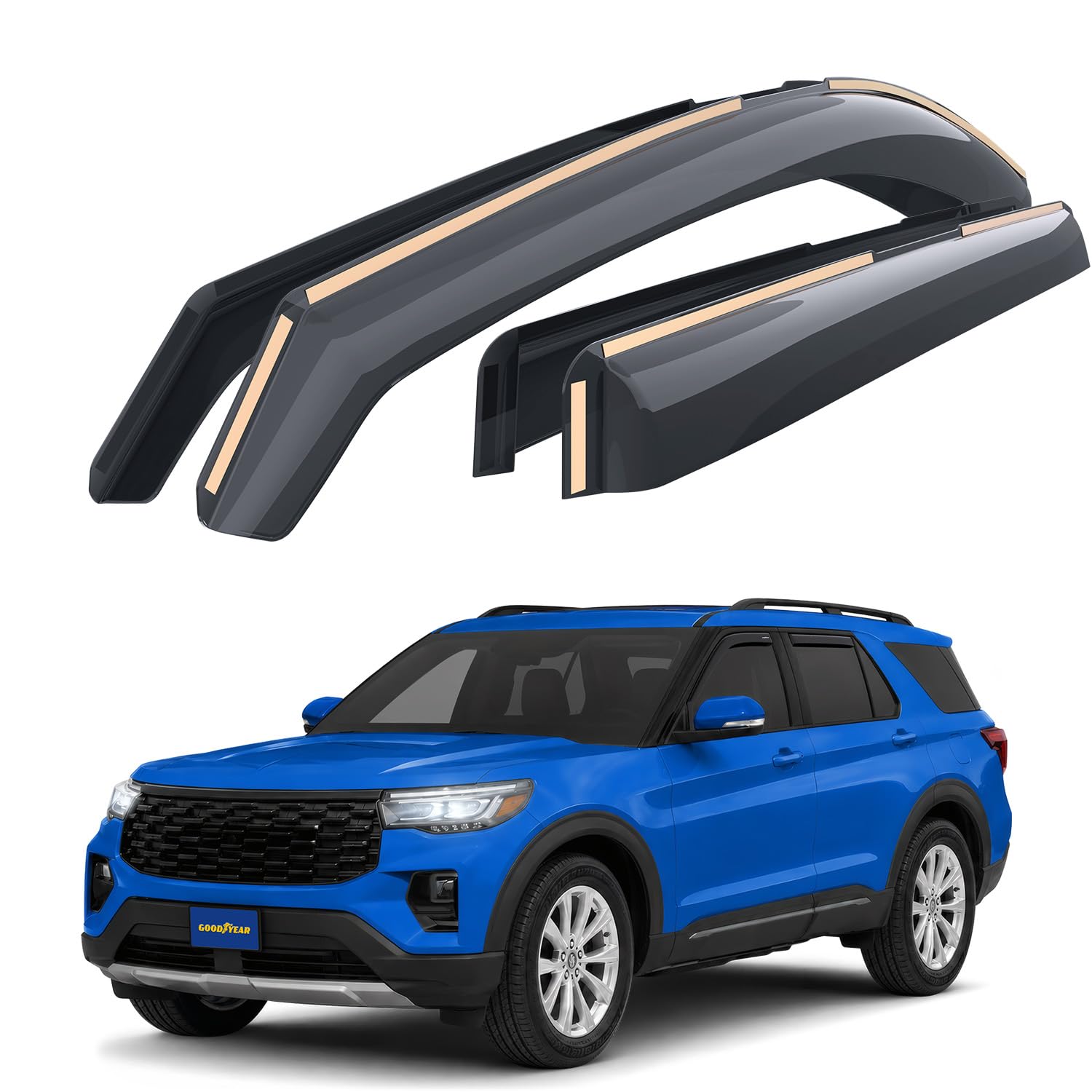 Goodyear Shatterproof in-Channel Window Deflectors for Ford Explorer