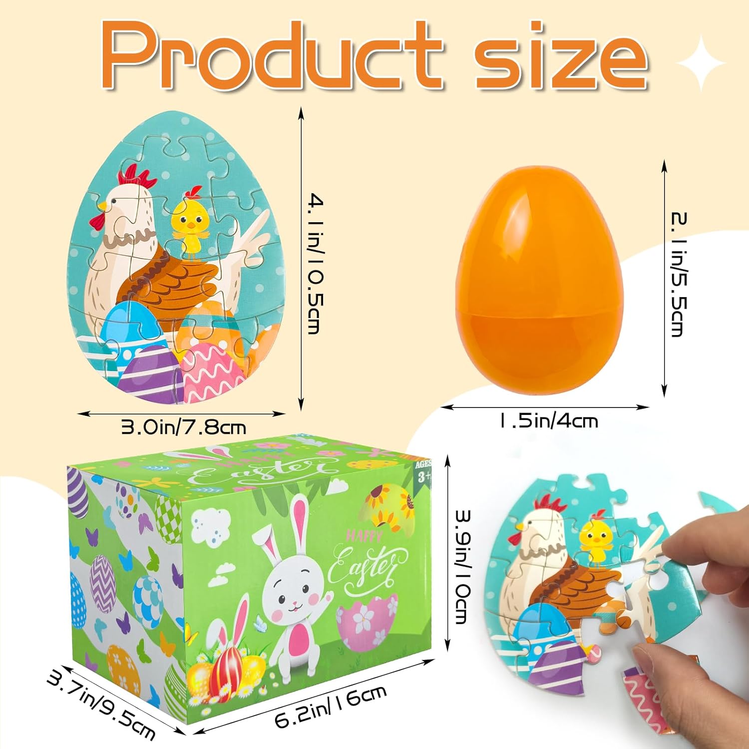 Puzzle Filled Easter Eggs