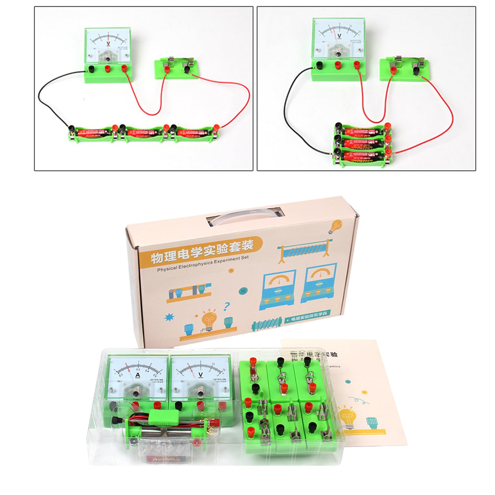 Fisica Elettrofisica Esperimento Set Kit di esperimenti scientifici Circuiti di costruzione per Esperimenti scientifici in aula Scienze Fisiche Scienze Laboratorio Kit Circuiti di apprendimento