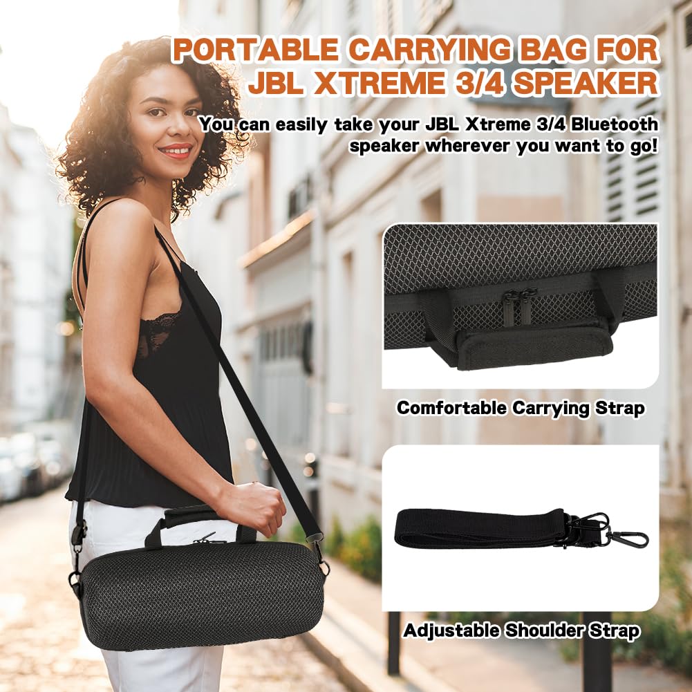 Estuche Rígido para JBL Xtreme 4/Xtreme 3 Altavoz Bluetooth Portátil – Caja Protectora de Viaje Impermeable EVA con Correa Ajustable