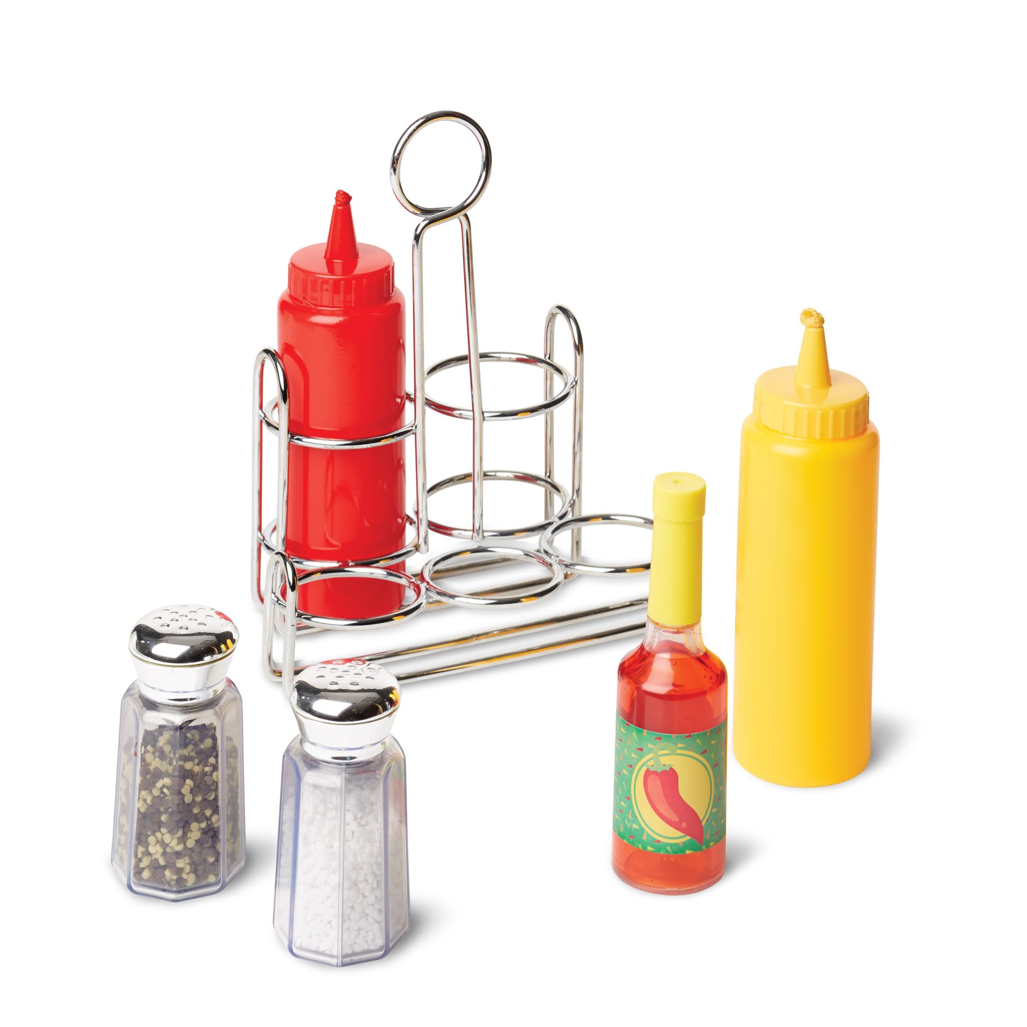6-Piece Condiments, Play Food Set with Kids Play Kitchen Accessories, Preschool Learning…