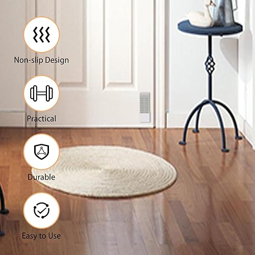 Miniatura 3 de Topes de puerta para la parte inferior de la puerta – 8 tapones de goma para puerta – Tope de puerta de goma apilable para mayor seguridad