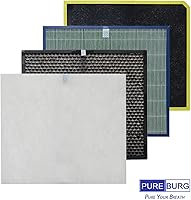 Vista 5 de PUREBURG Juego de filtros de repuesto compatible con Rabbit Air MinusA3 Ultra Quiet Air Purificador Modelos A3 SPA-1000N (removedor de ódor), H13