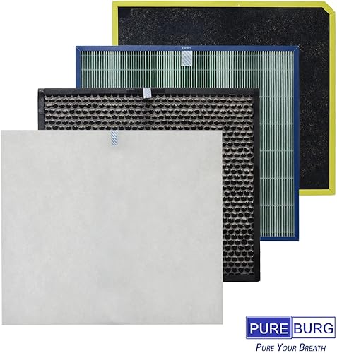 Miniatura 5 de PUREBURG Juego de filtros de repuesto compatible con Rabbit Air MinusA3 Ultra Quiet Air Purificador Modelos A3 SPA-1000N (removedor de ódor), H13