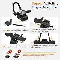 Ytloospt Automatikus Hasizom Roller Könyöktámasztással - 2in1 Core Trainer Otthonhoz 6