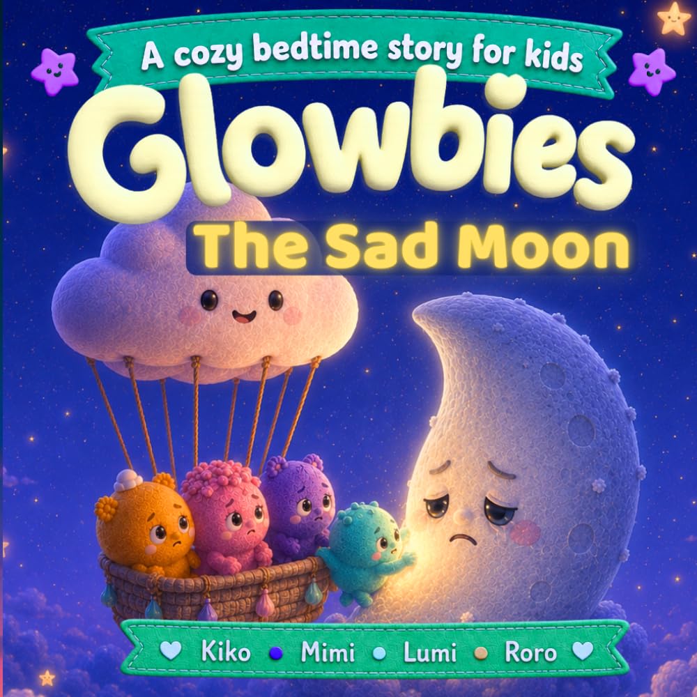 Glowbies - The Sad Moon: A Cozy Bedtime Story for Kids About Friendship, Kindness, Feelings, and Helping Others Shine Again