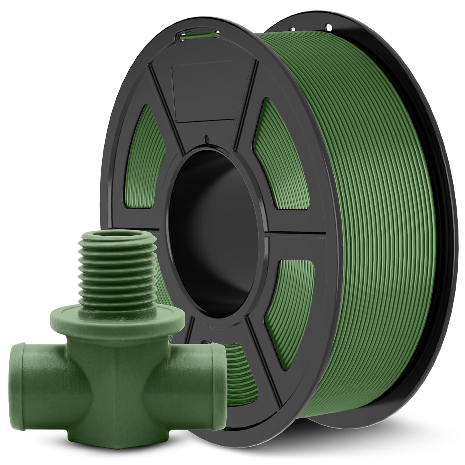 JAYO ABS Filament 1.75mm Olivgrün 1KG 3D Drucker Filament | Hohe Zähigkeit & Schlagfestigkeit, Geringe Schrumpfung, präzise Maßhaltigkeit, HDT 95°C, für die meisten FDM 3D Drucker
